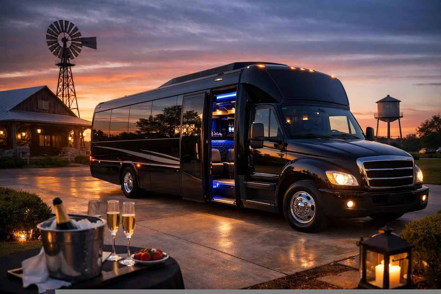 Luxury Limo Bus Rentals in Burleson TX