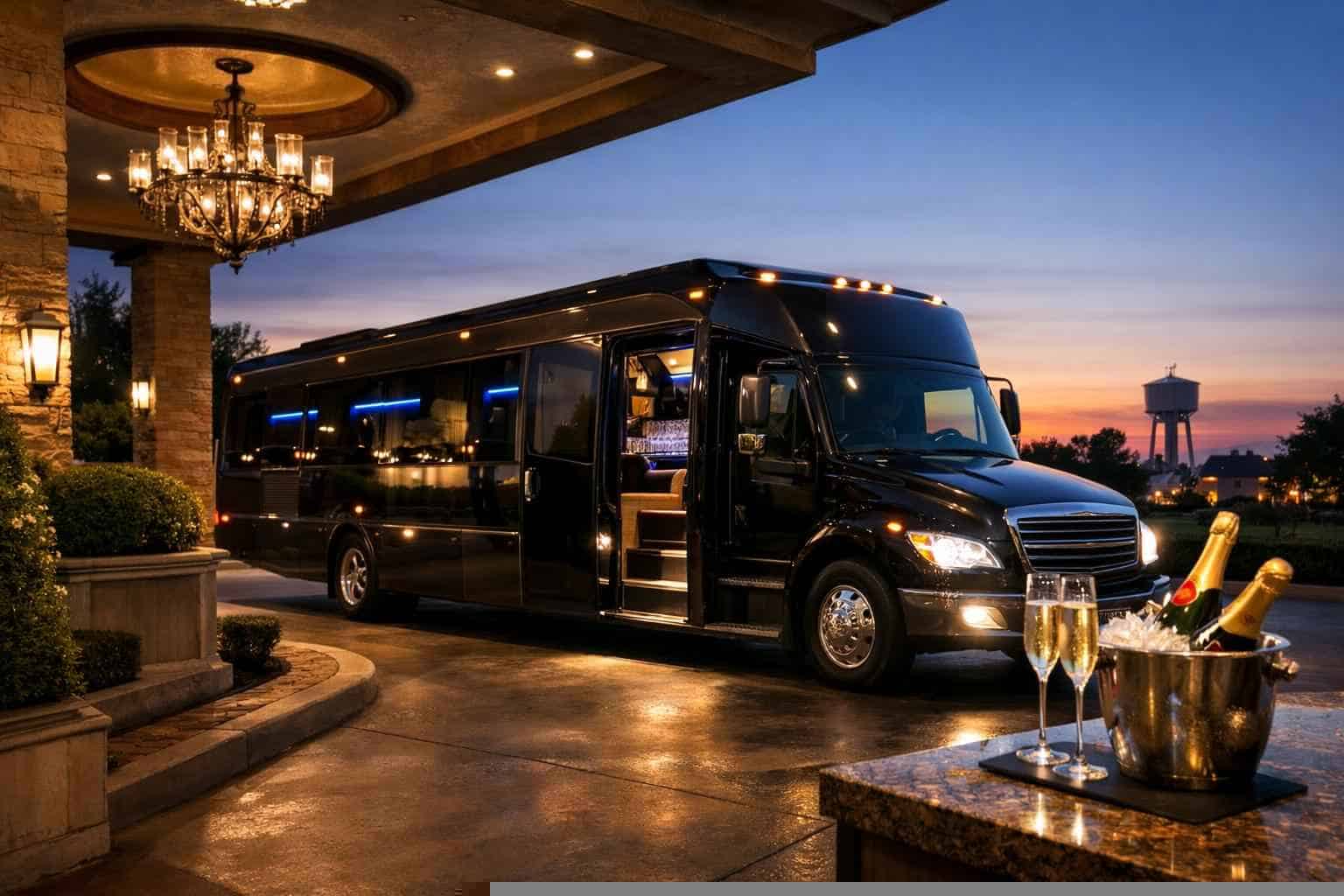 Luxury Limo Bus Rentals in Crowley TX