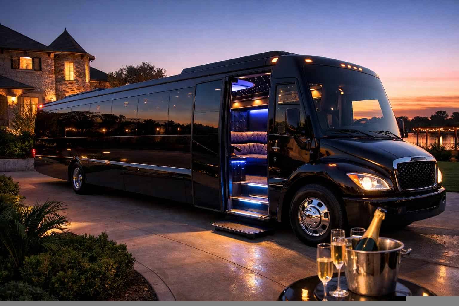 Luxury Limo Bus Rentals in Saginaw TX