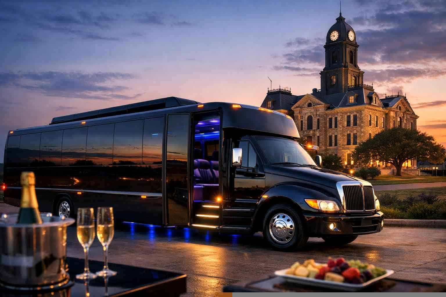 Luxury Limo Bus Rentals in Weatherford TX