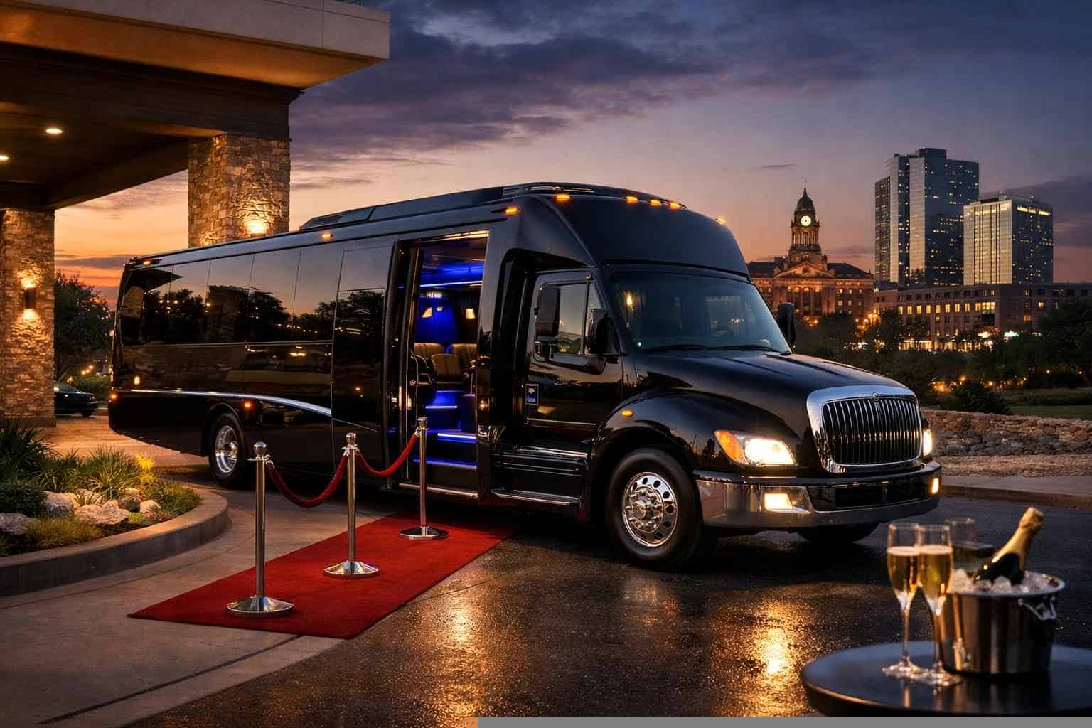 Luxury Limo Bus Rentals in White Settlement TX