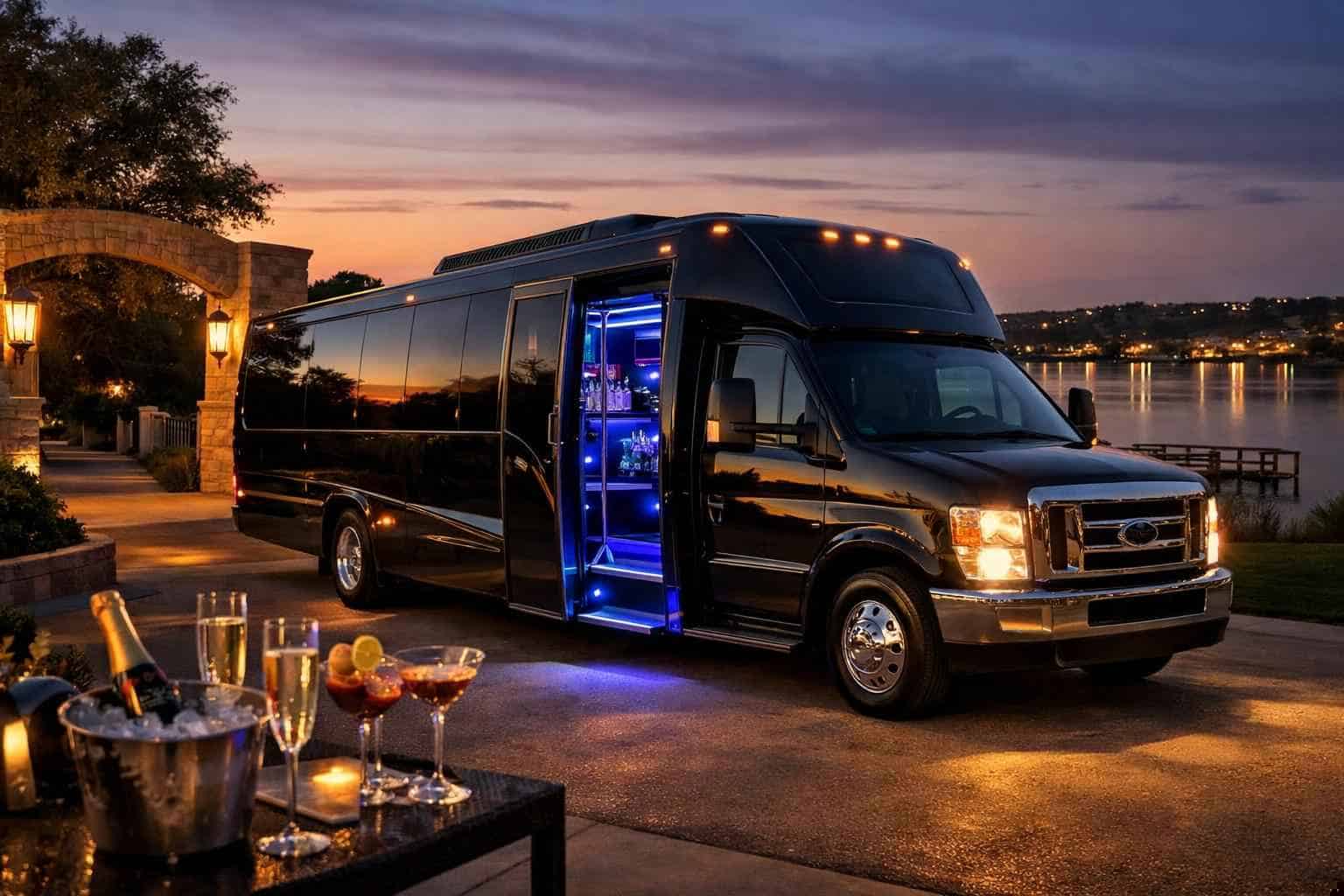 Luxury Party Bus Rentals in Benbrook TX