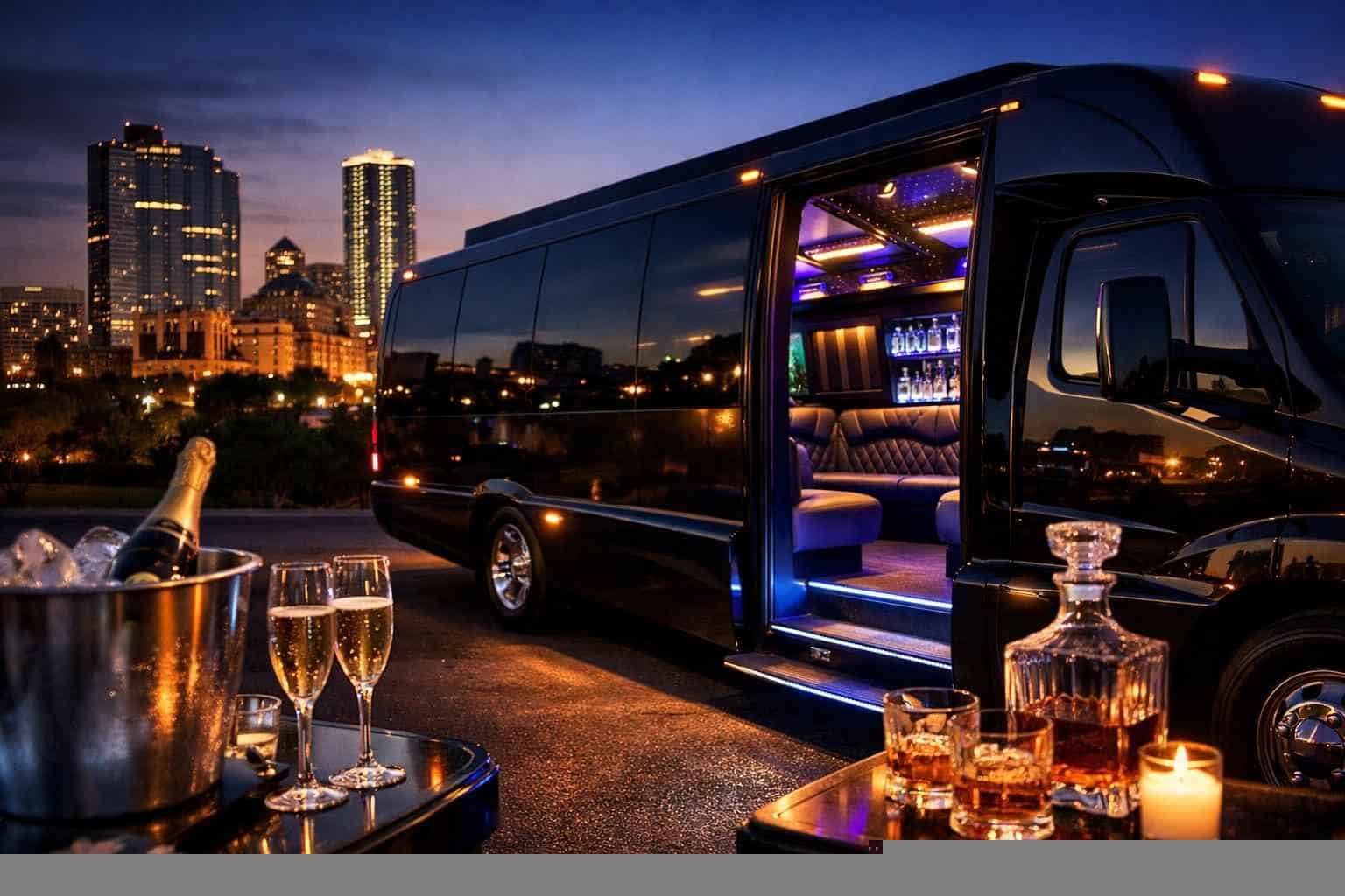 Luxury Party Bus Rentals in Haltom City TX
