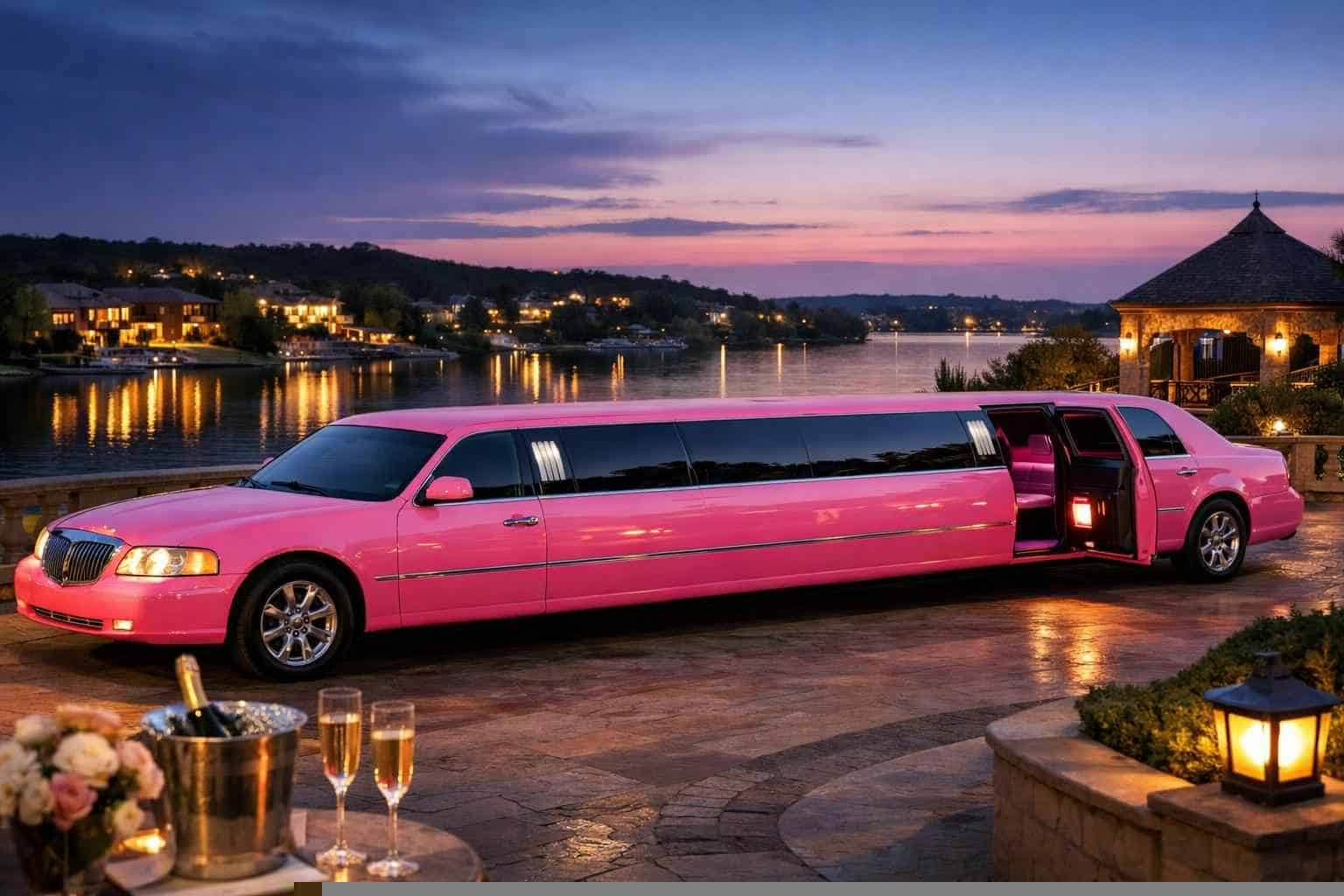 Luxury Pink Limo Rentals in Benbrook TX