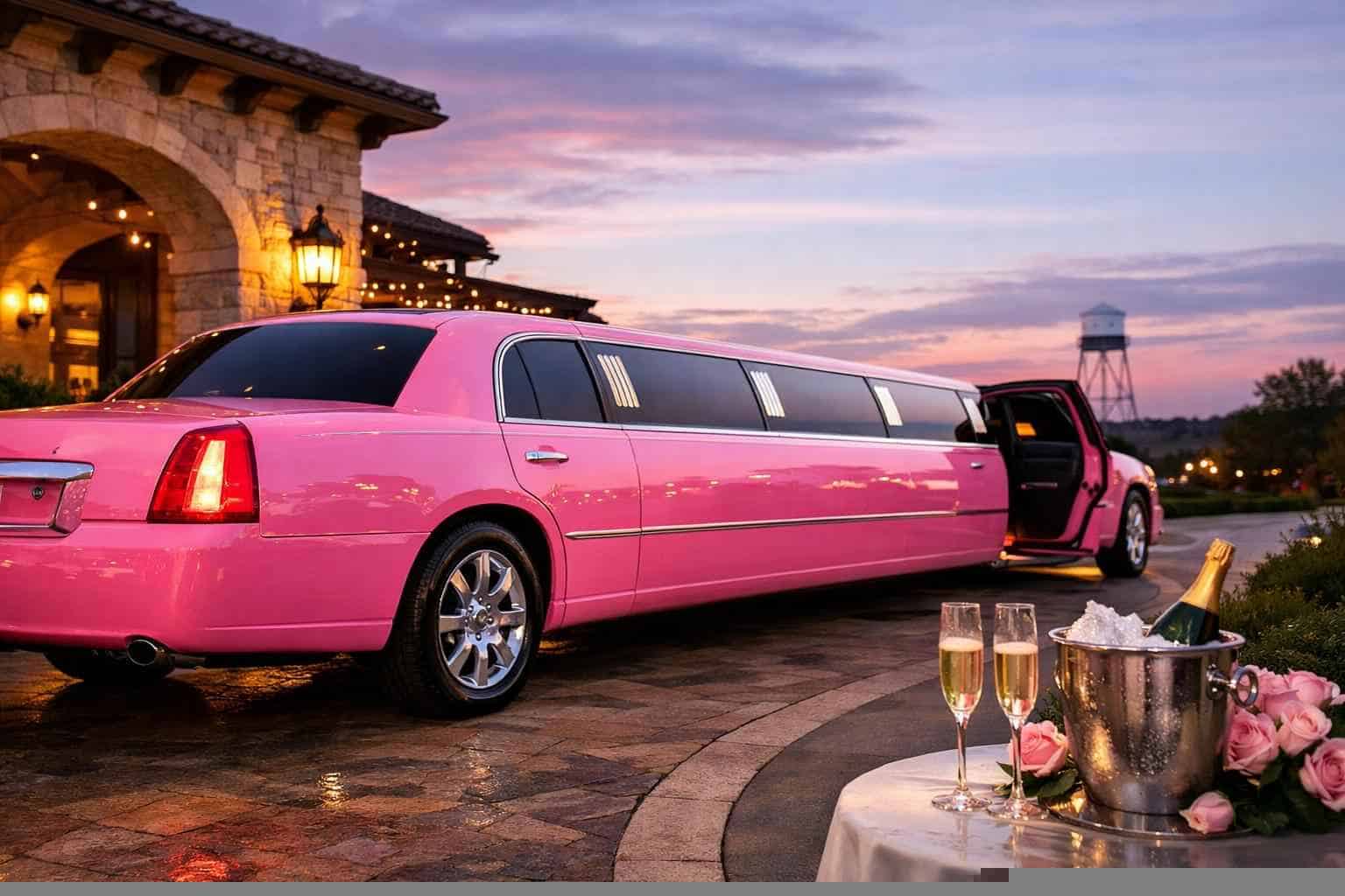 Luxury Pink Limo Rentals in Weatherford TX