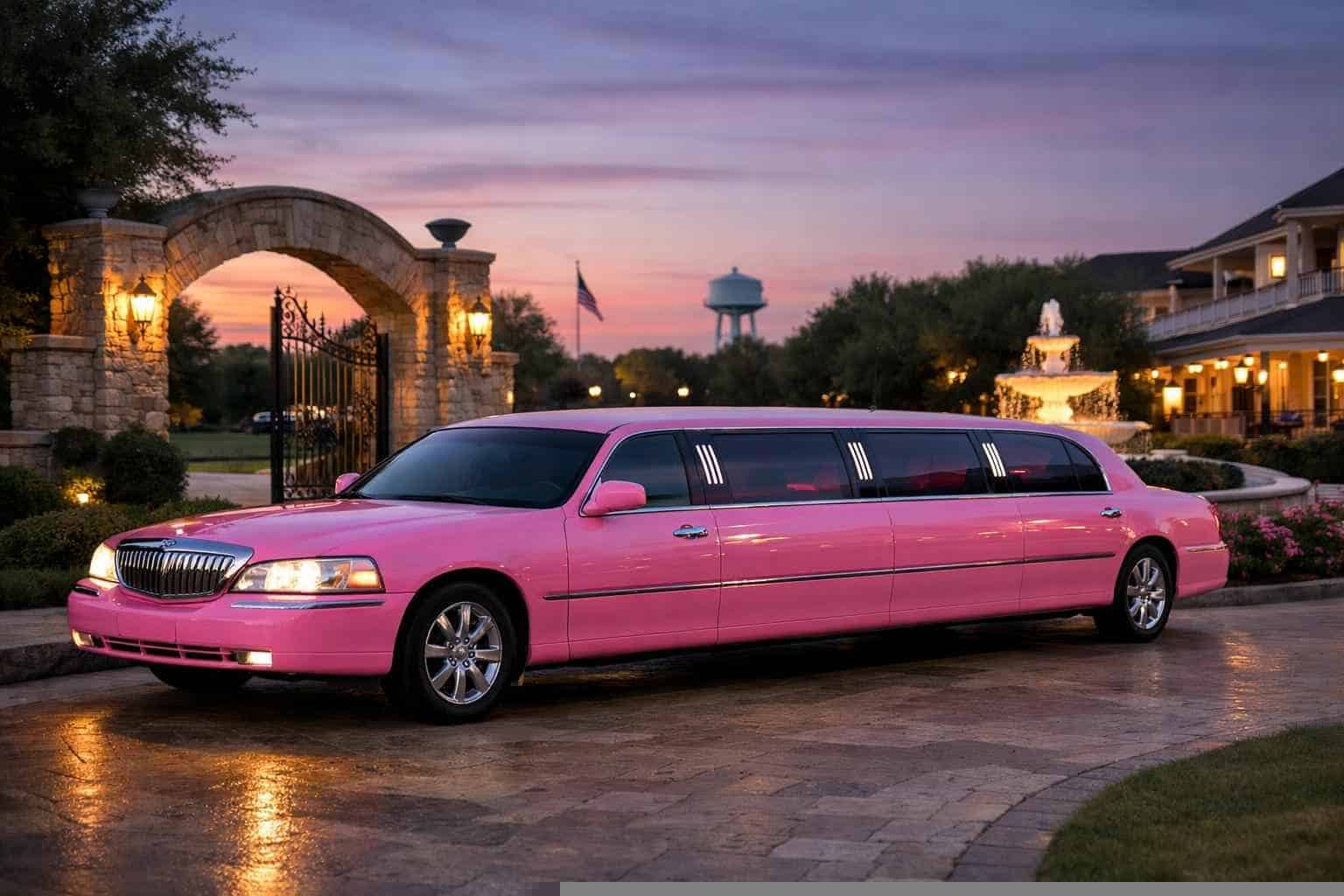 Luxury Pink Limo Rentals in White Settlement TX