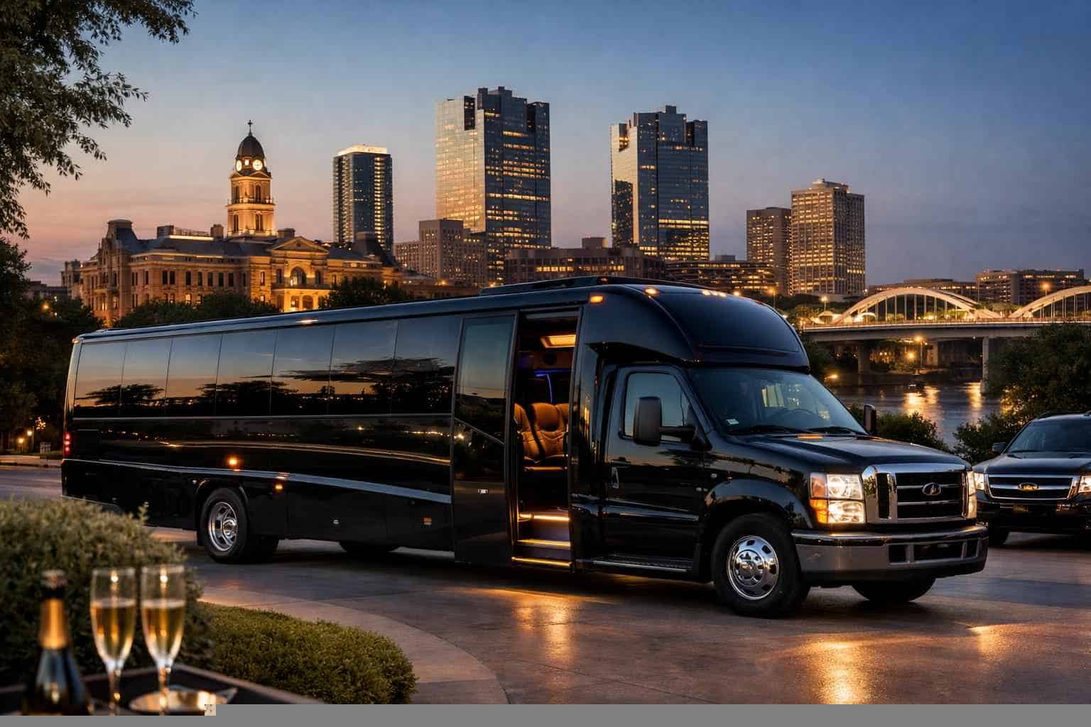 Luxury Shuttle Bus Rentals in Fort Worth TX