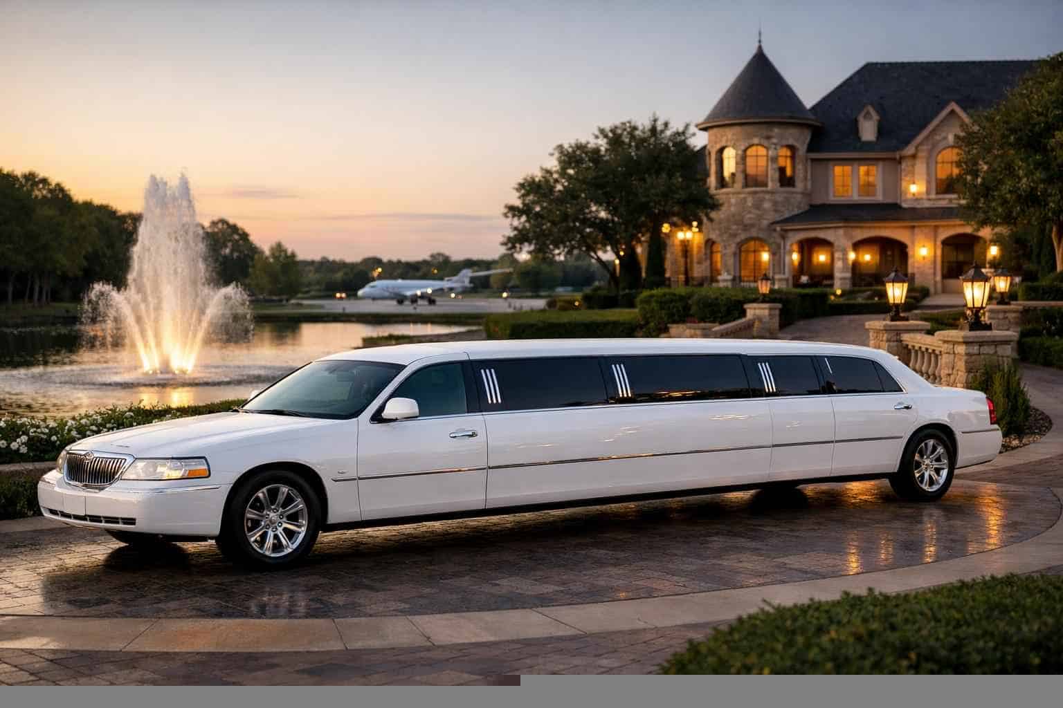 Luxury White Limo Rentals in Southlake TX