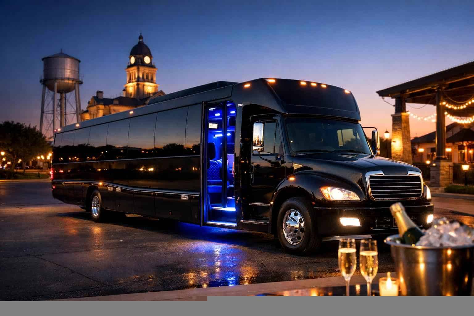Mansfield TX Black Party Bus Rentals for Special Events