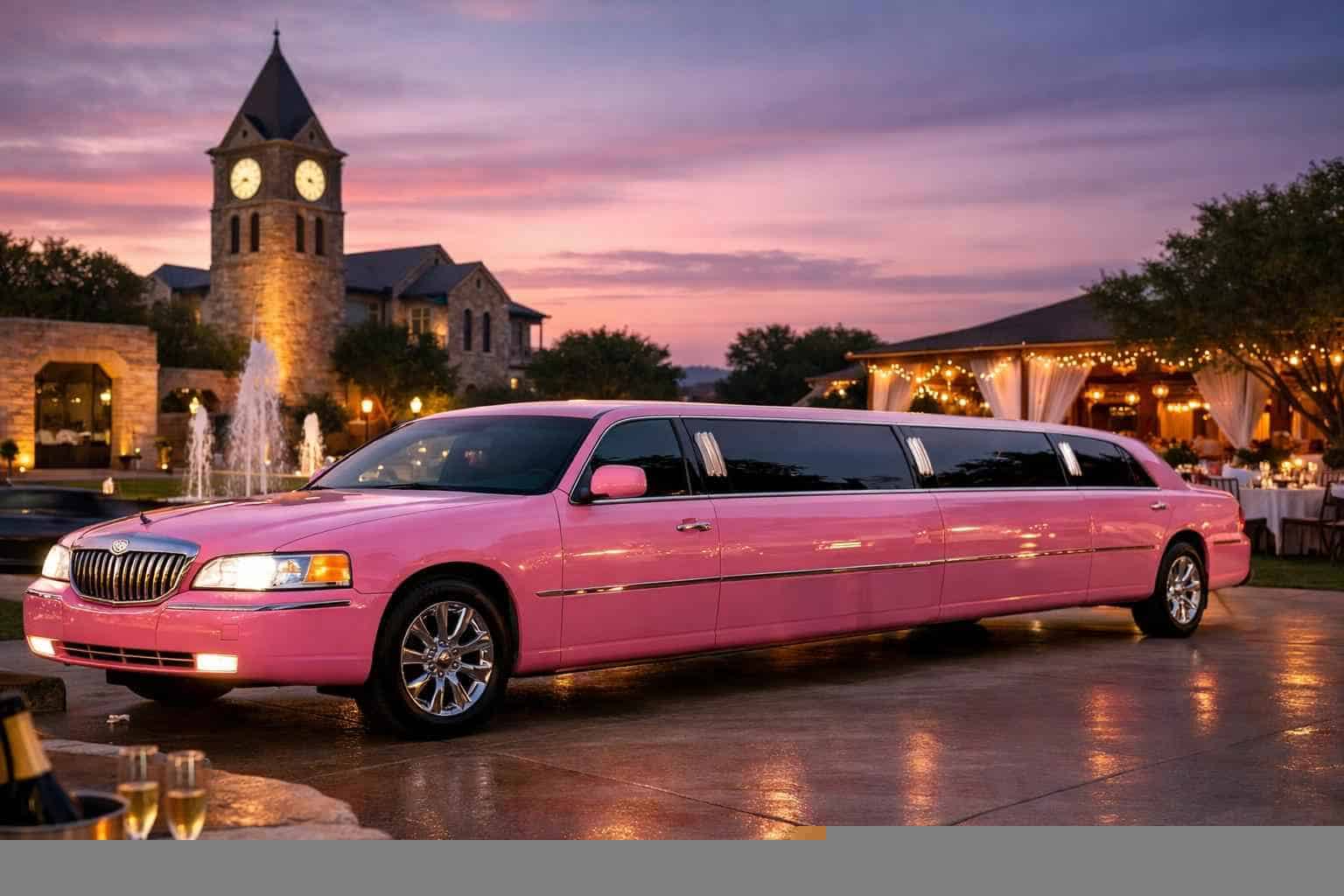 Mansfield TX Pink Limo Rentals for Special Events