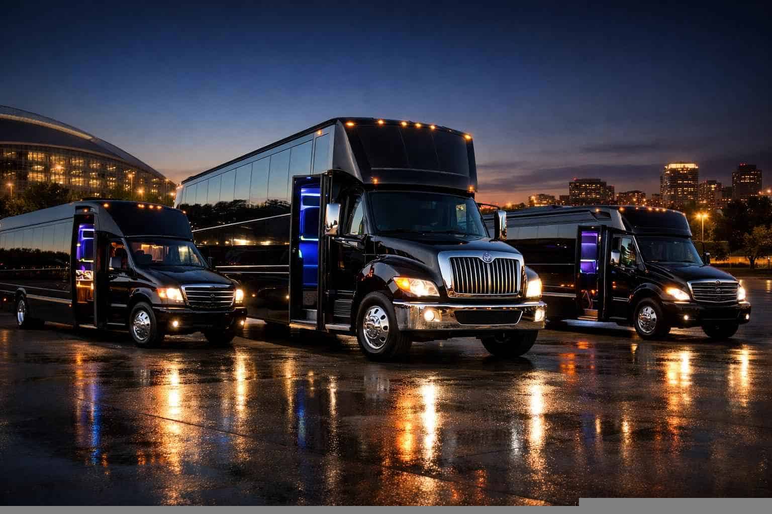 Black Party Bus Rental In Arlington Texas Our Arlington Black Party Bus Fleet Options