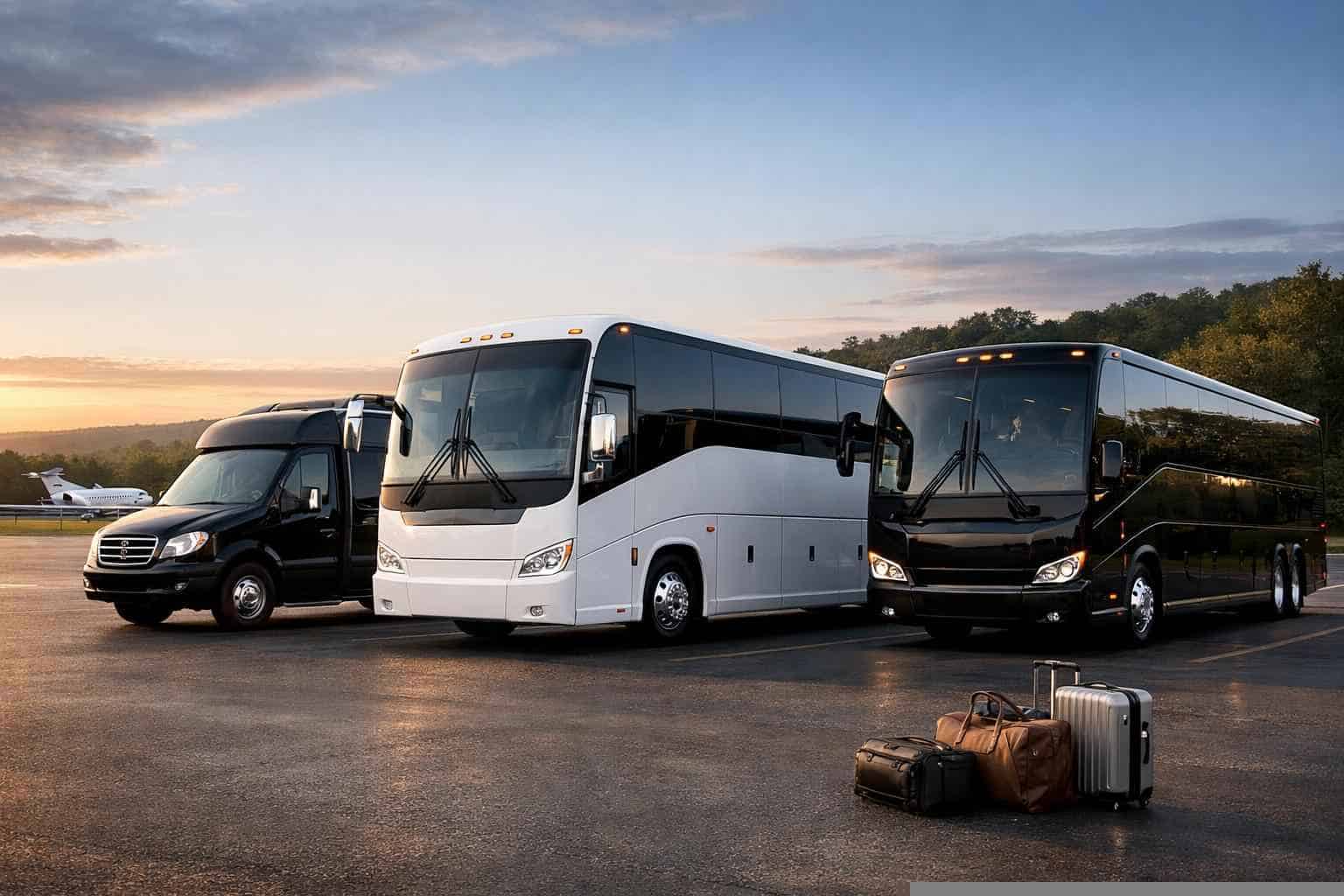 Charter Bus Rental In Bedford Texas Our Bedford Charter Bus Fleet Options