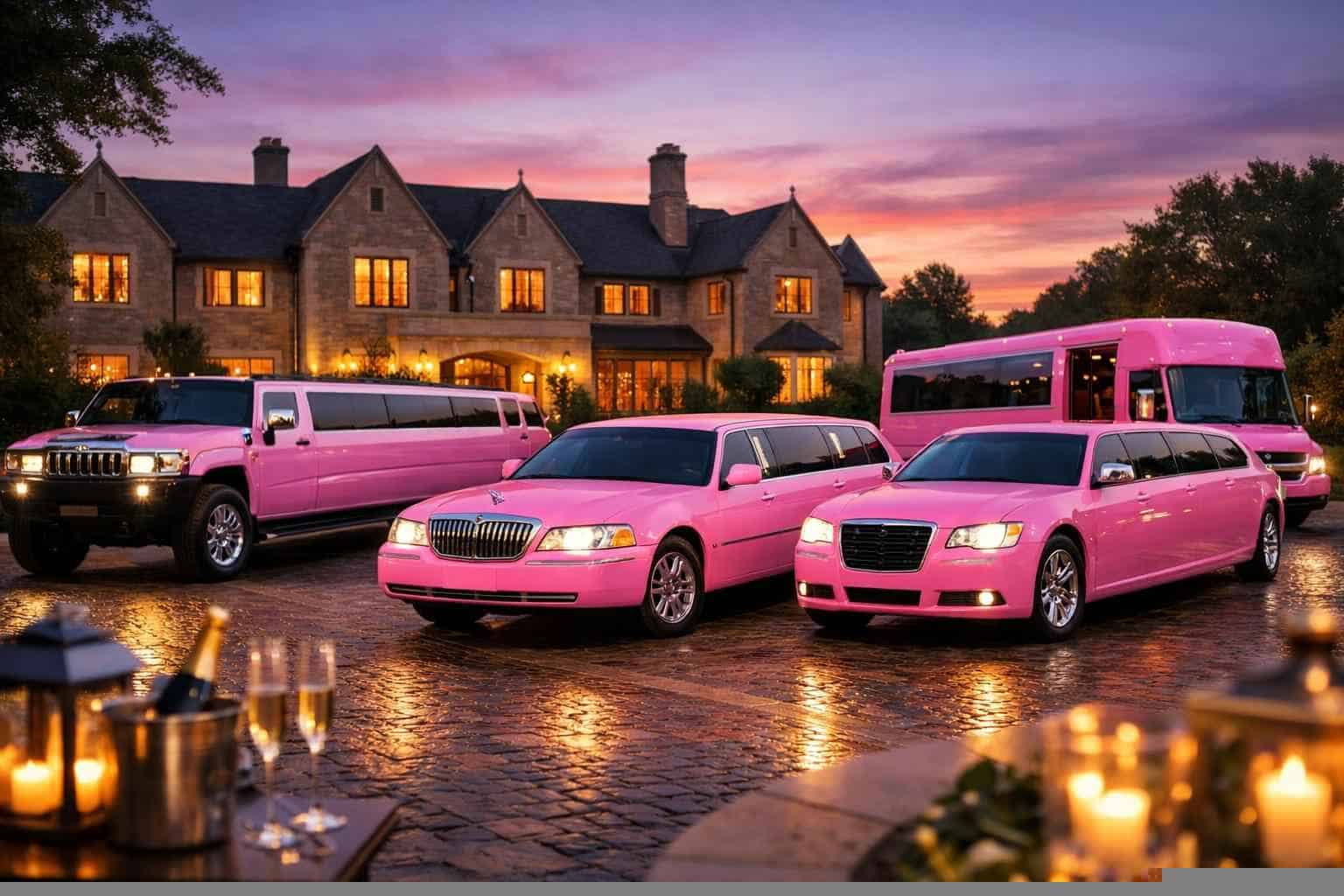Our Bedford Pink Limo Fleet Options