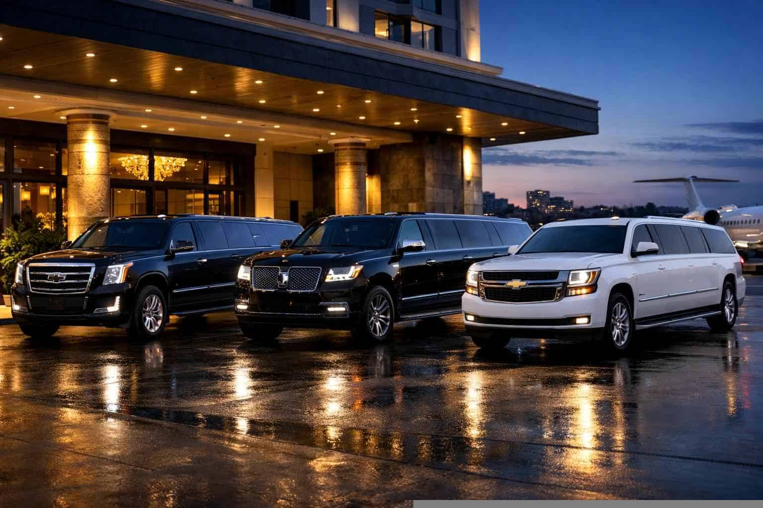 Our Bedford SUV Limo Fleet Options