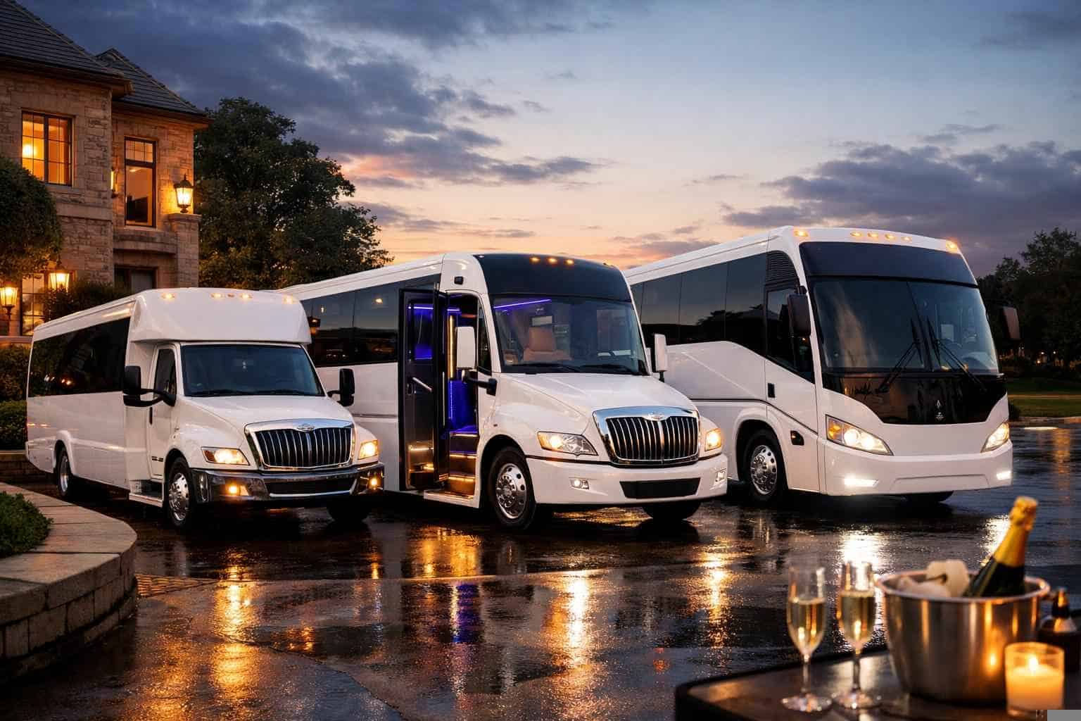 Our Bedford White Party Bus Fleet Options