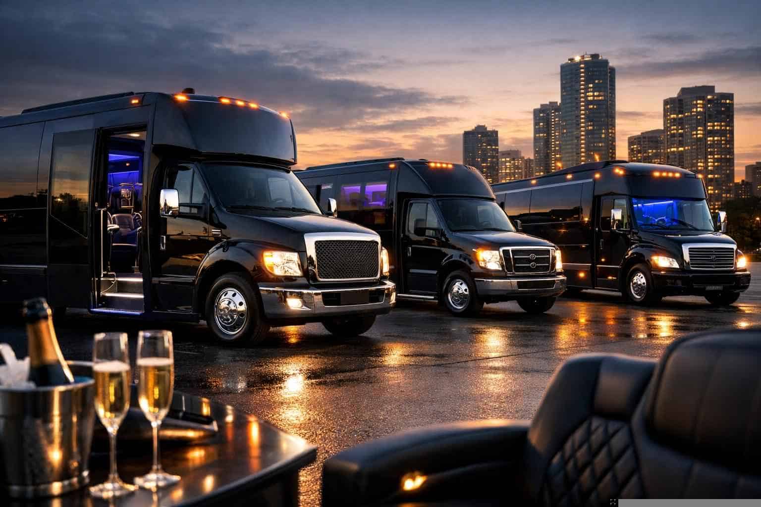 Our Benbrook Black Party Bus Fleet Options