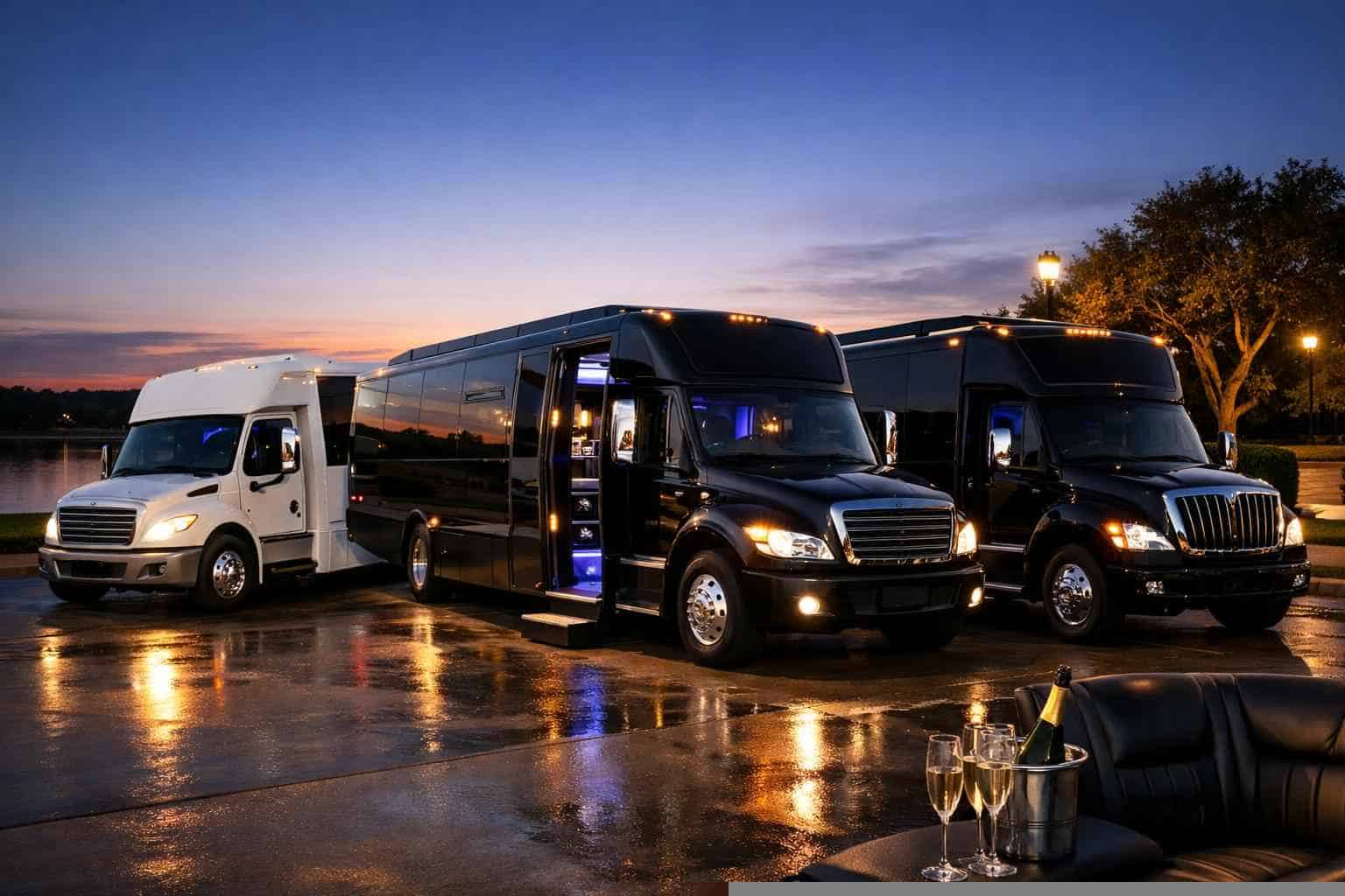 Our Benbrook Limo Bus Fleet Options