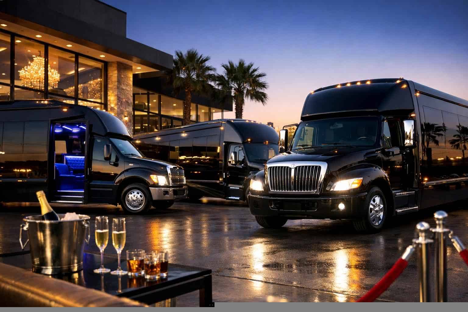 Our Burleson Black Party Bus Fleet Options