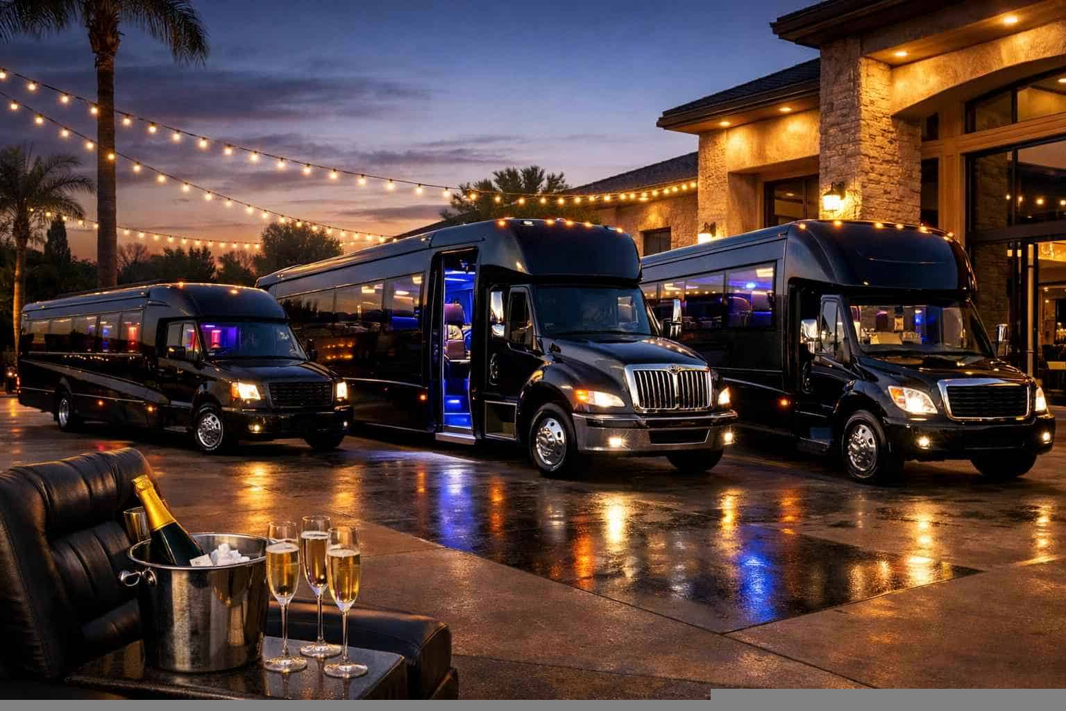 Our Colleyville Party Bus Fleet Options