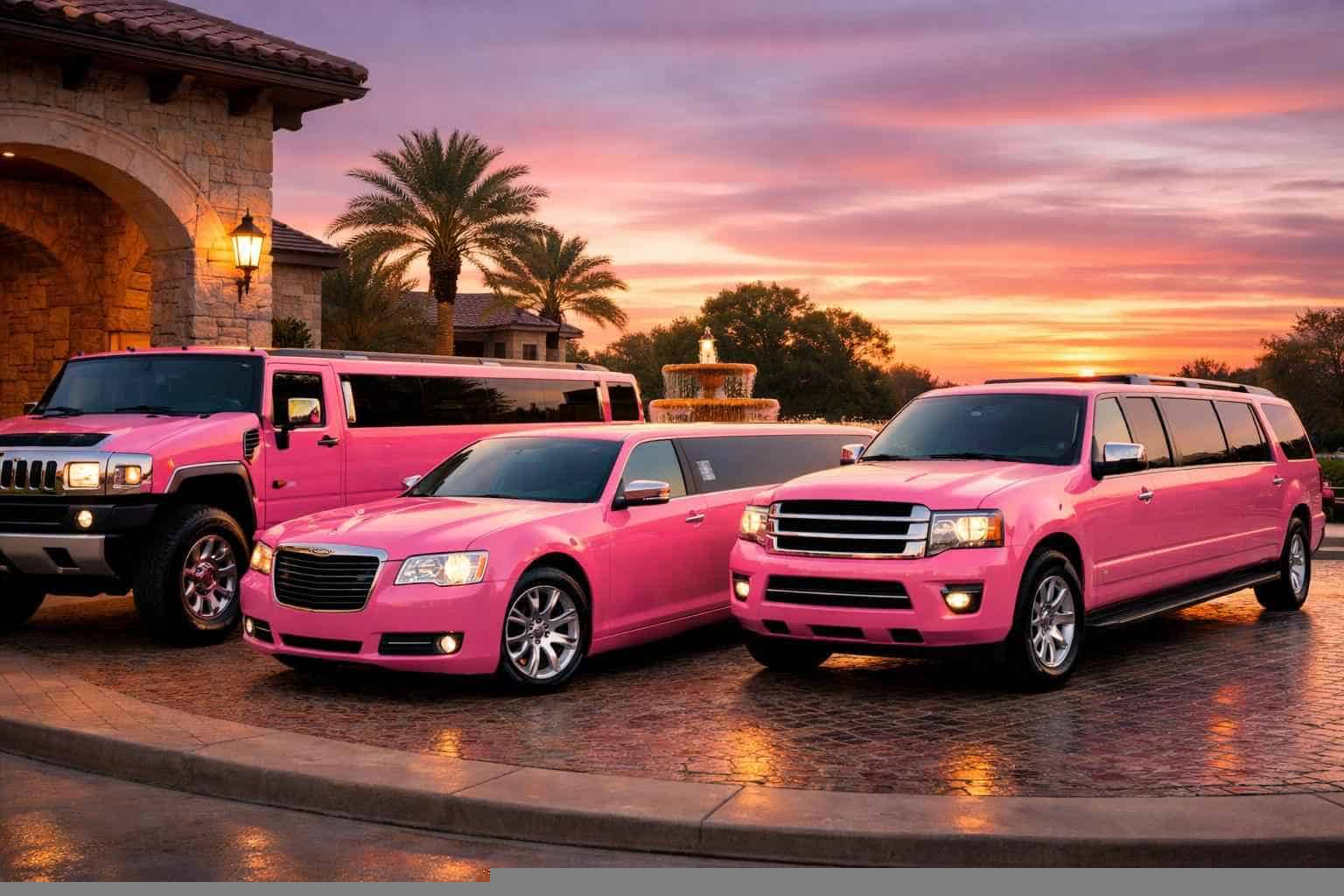 Our Benbrook Pink Limo Fleet Options