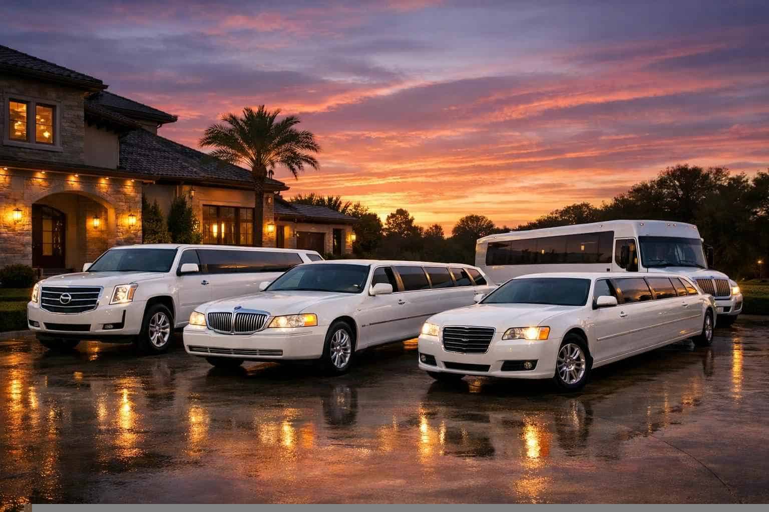 Our Colleyville White Limo Fleet Options