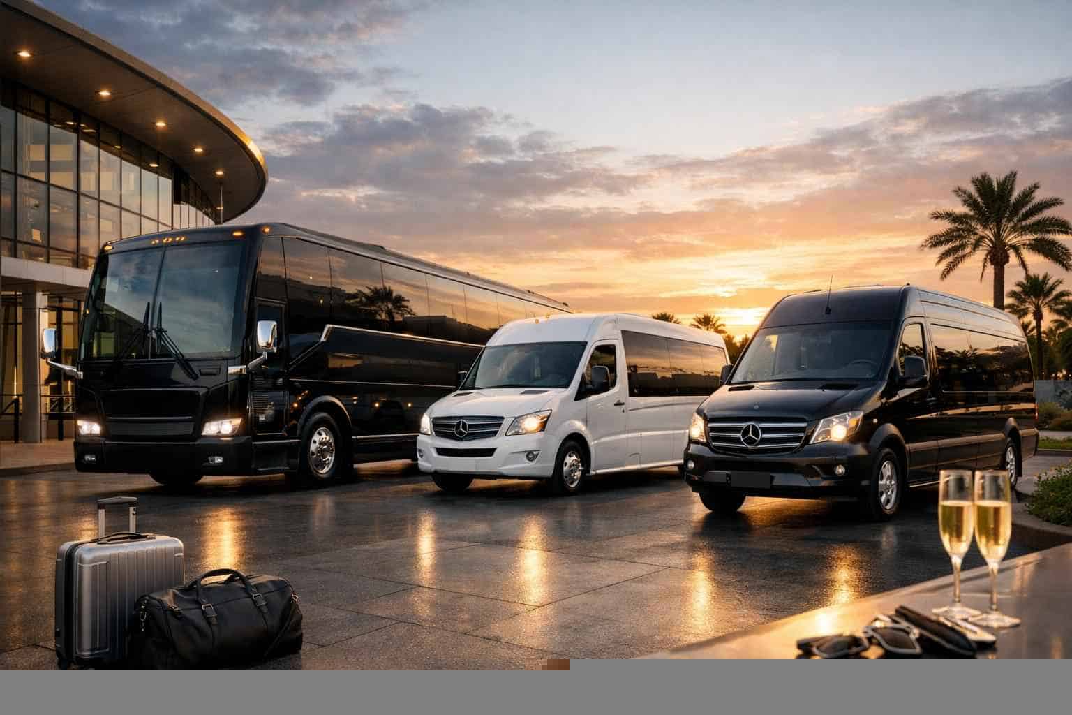 Our Crowley Bus Rental Fleet Options