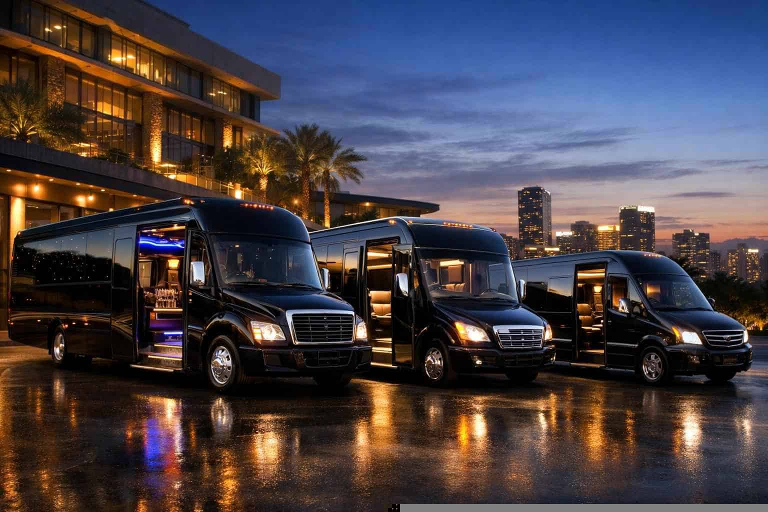 Our Crowley Limo Bus Fleet Options