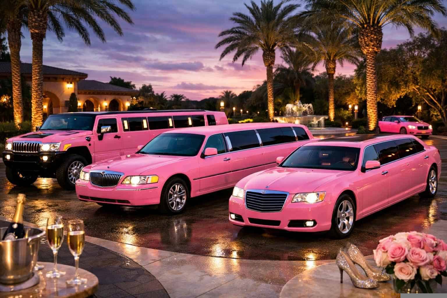 Our Crowley Pink Limo Fleet Options
