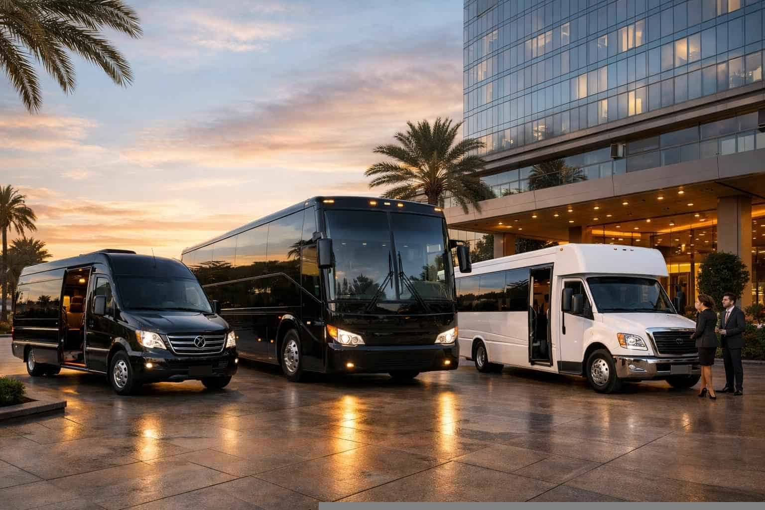 Our Euless Bus Rental Fleet Options