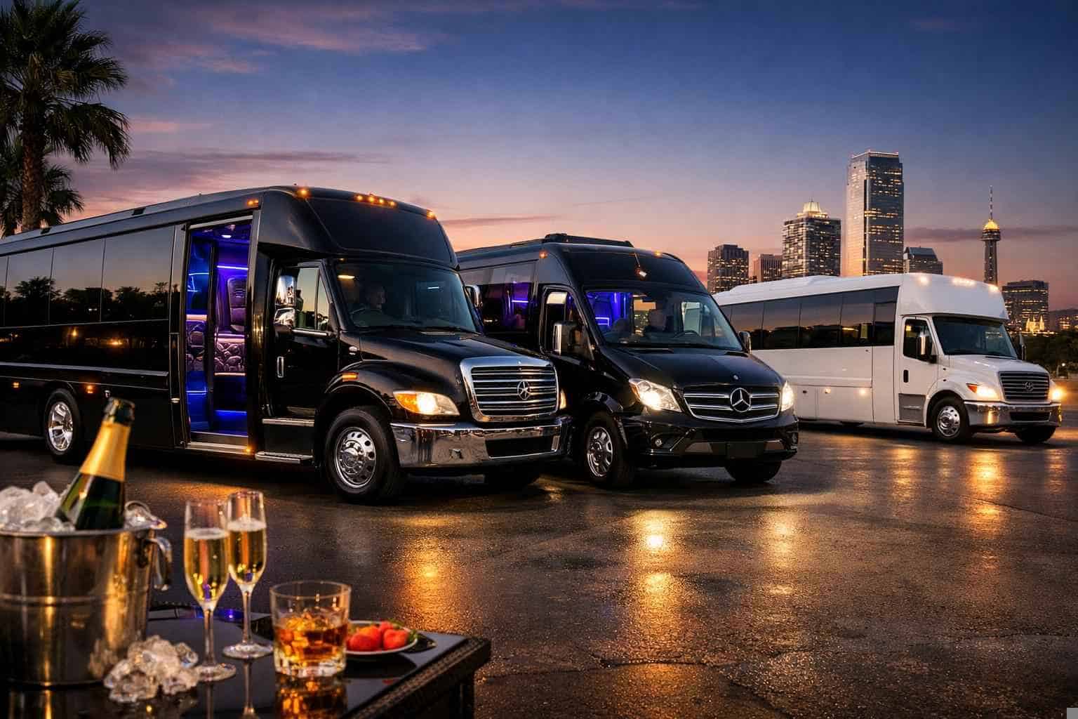 Our Euless Party Bus Fleet Options