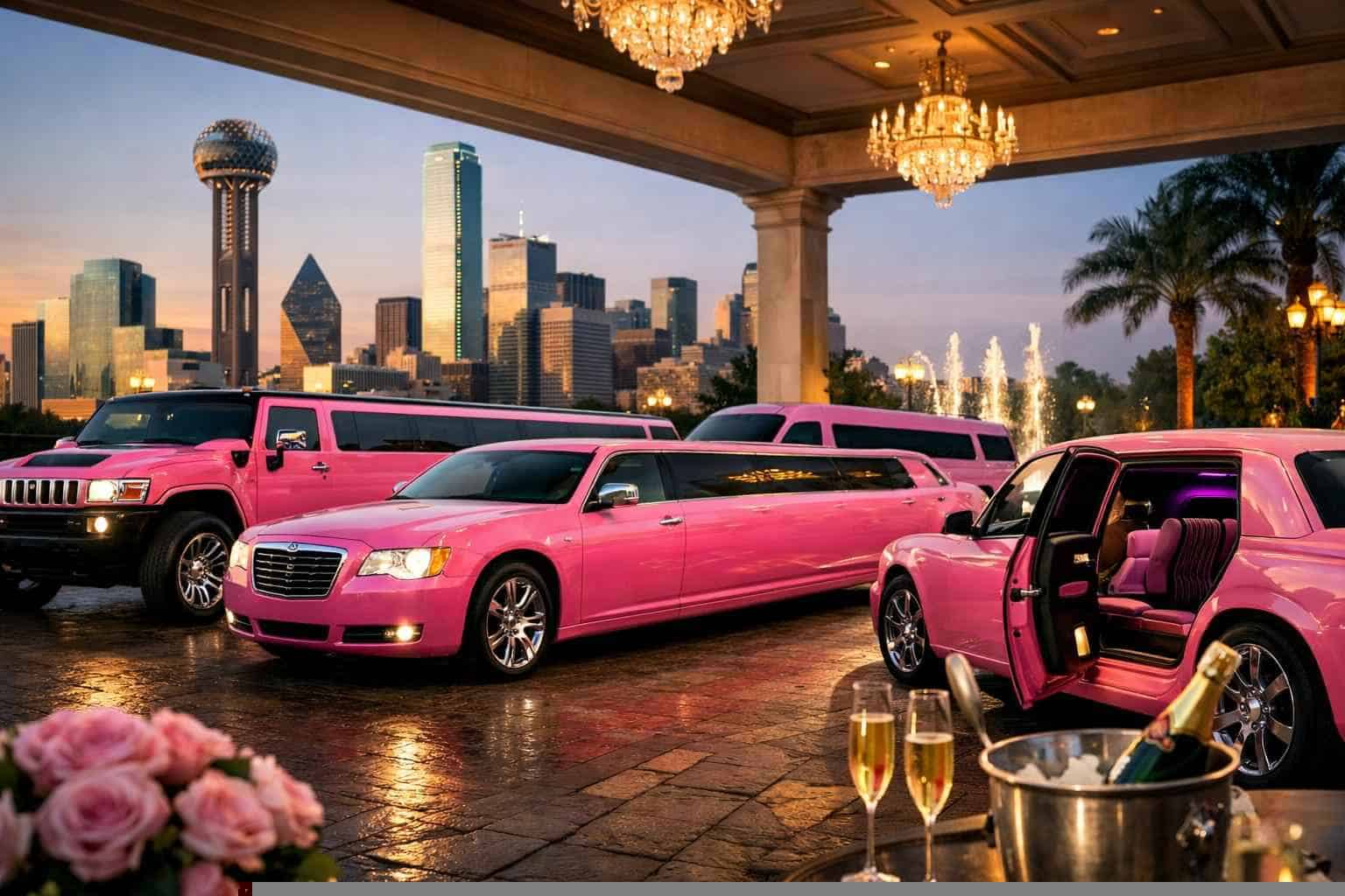 Our Euless Pink Limo Fleet Options