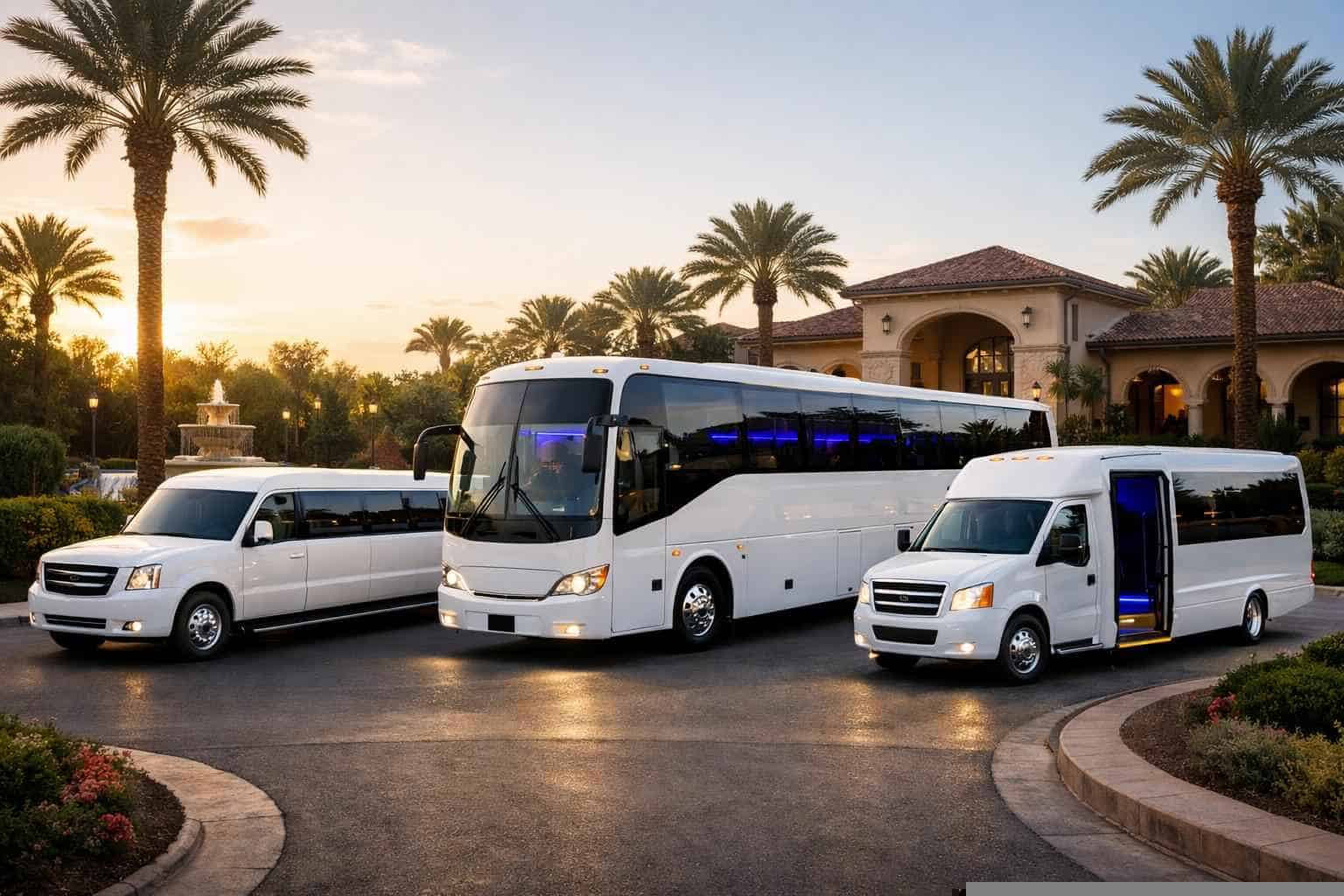 Our Euless White Party Bus Fleet Options
