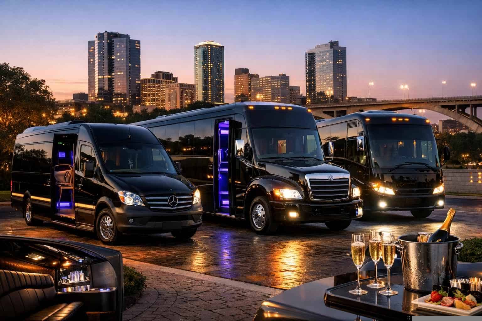 Our Fort Worth Party Bus Fleet Options