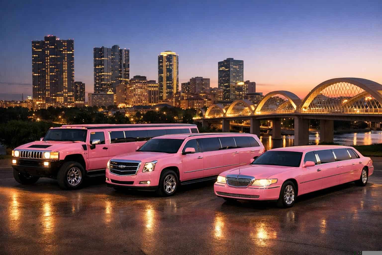 Pink Limo Rental In Fort Worth Texas Our Fort Worth Pink Limo Fleet Options