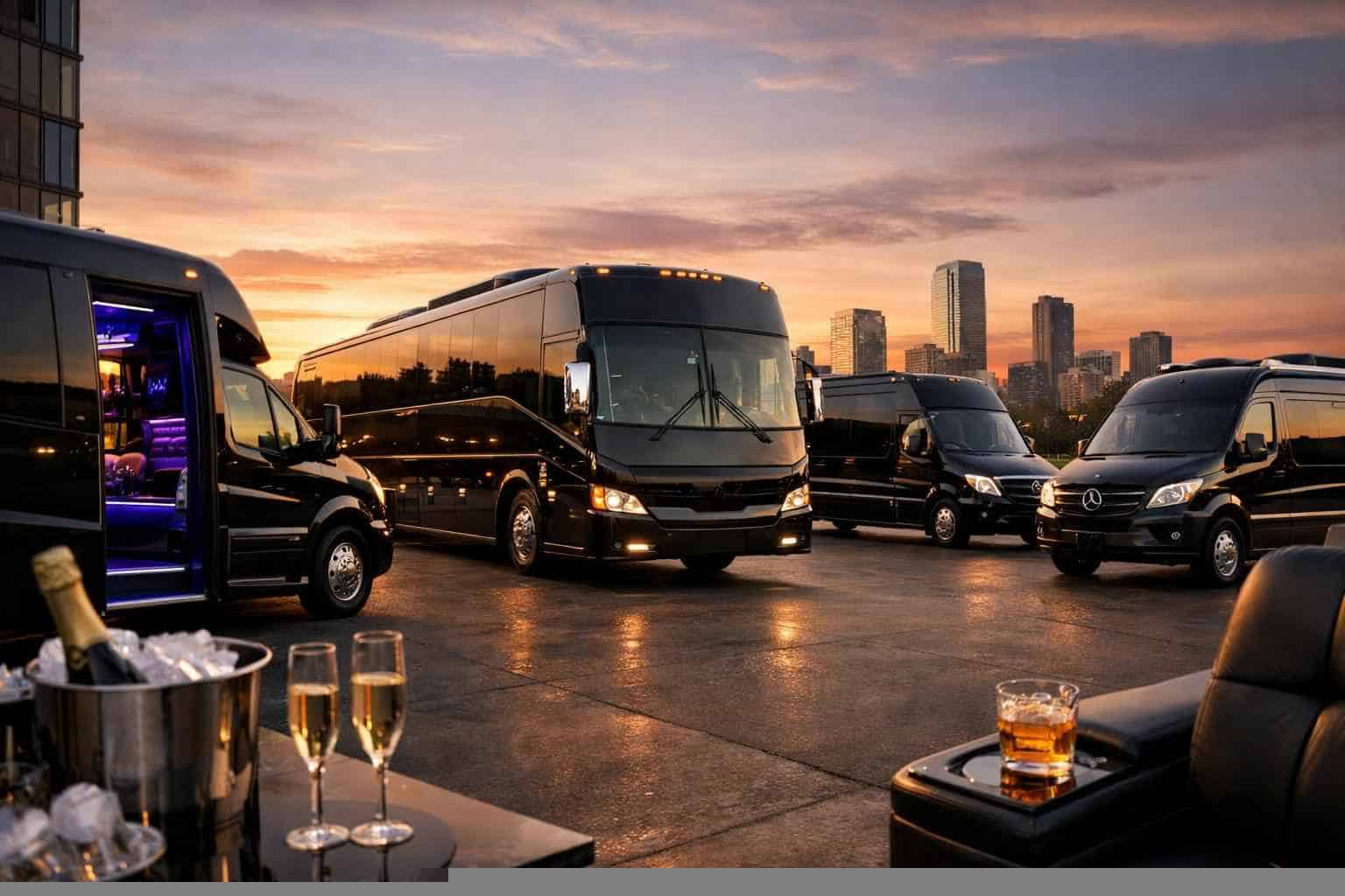 Our Haltom City Limo Bus Fleet Options