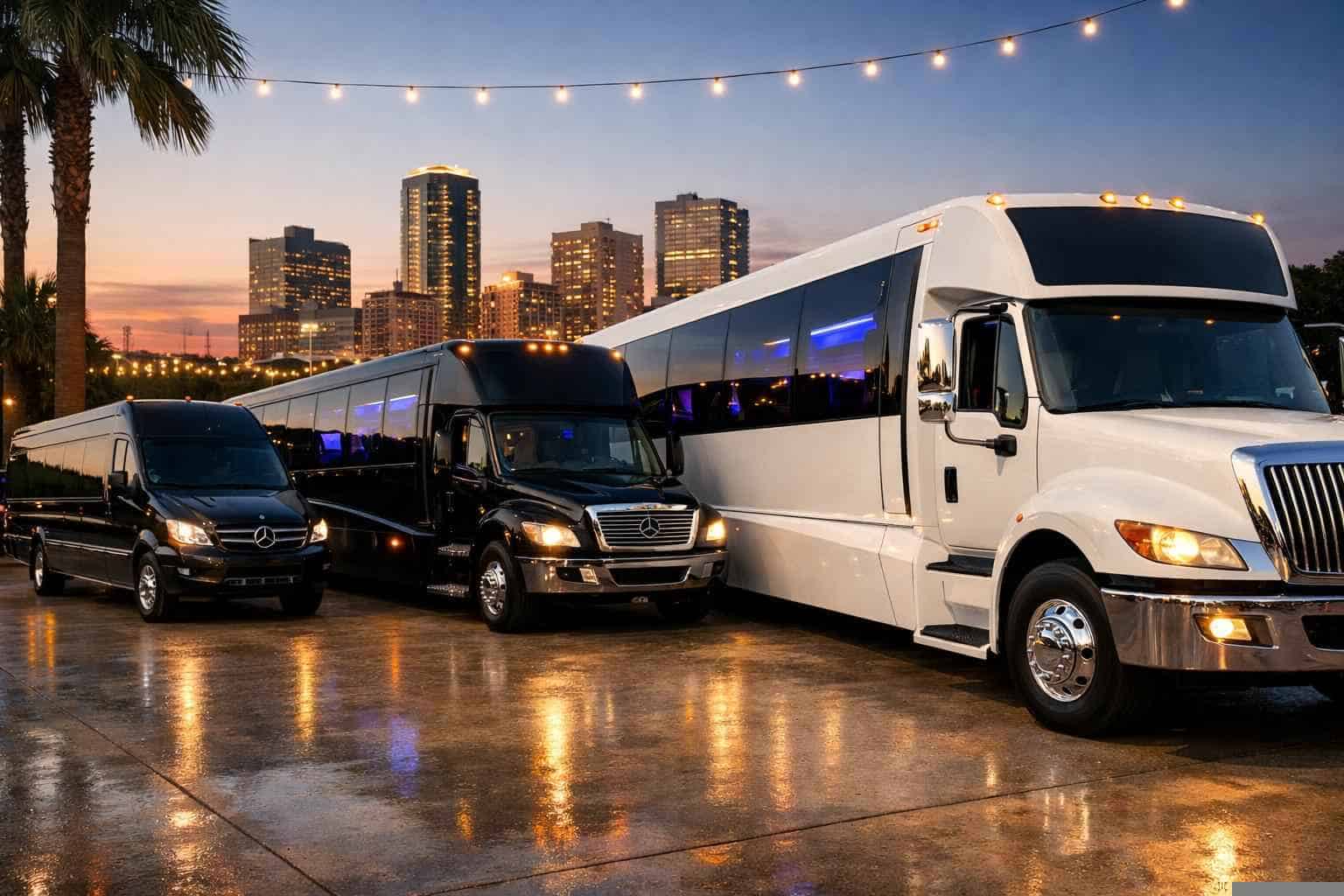 Our Haltom City Party Bus Fleet Options