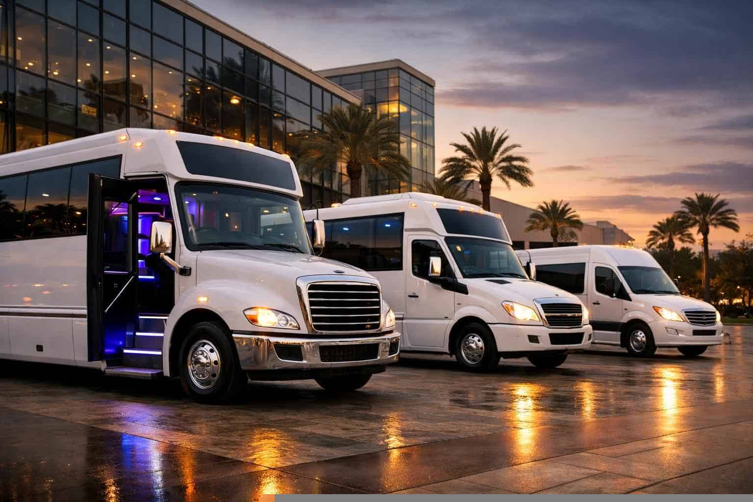 Our Haltom City White Party Bus Fleet Options