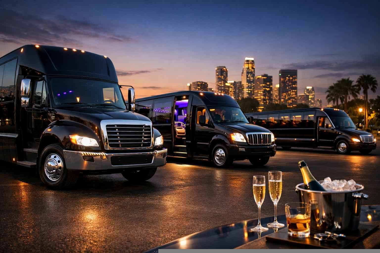 Black Party Bus Rental In Keller Texas Our Keller Black Party Bus Fleet Options