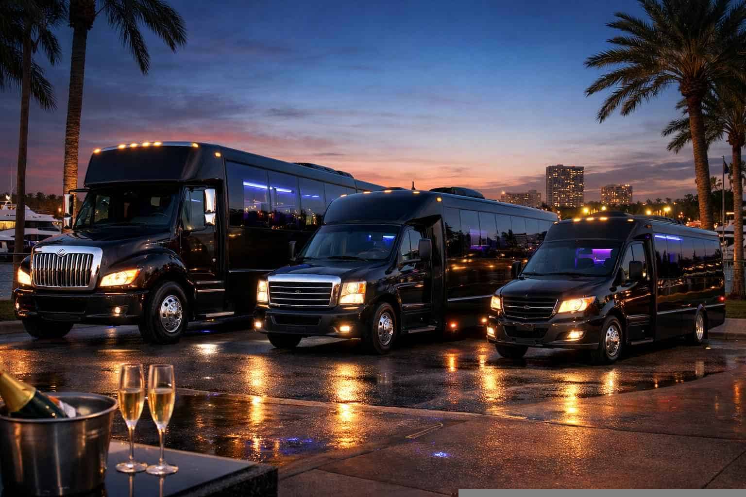 Our Lake Worth Black Party Bus Fleet Options