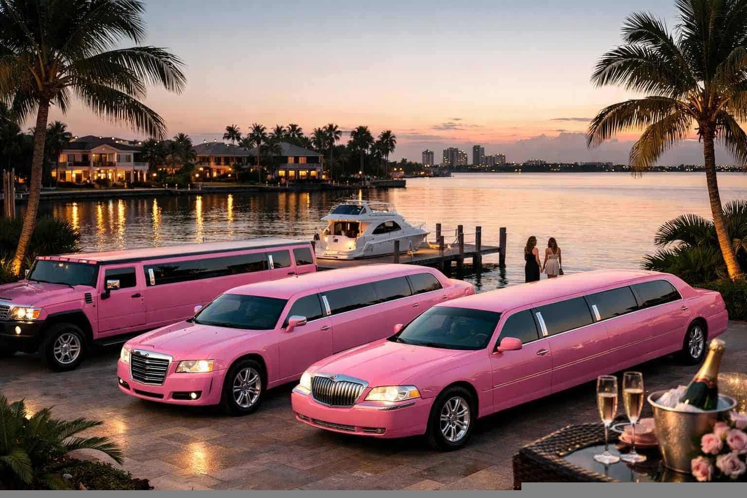 Our Lake Worth Pink Limo Fleet Options