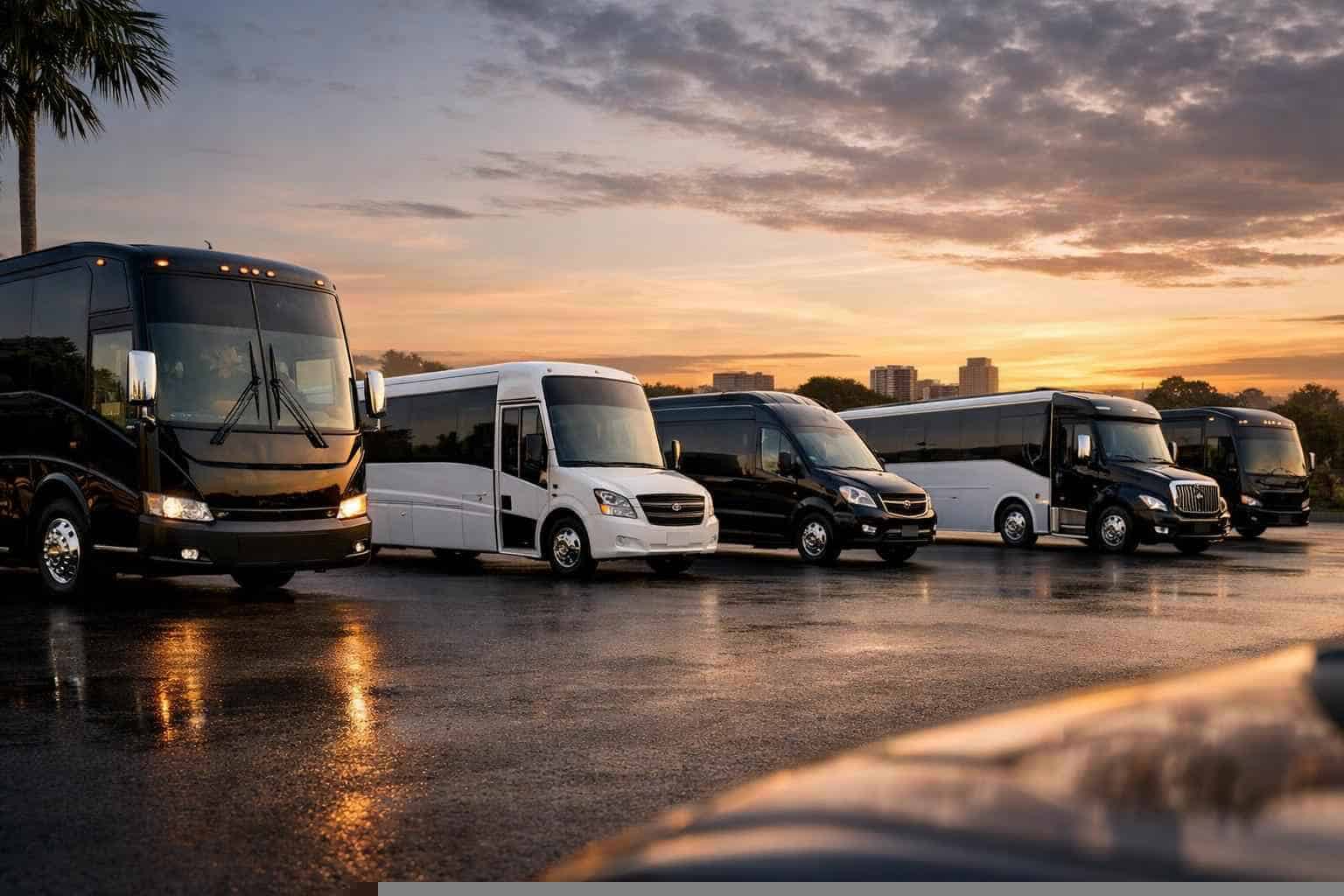 Our Mansfield Bus Rental Fleet Options