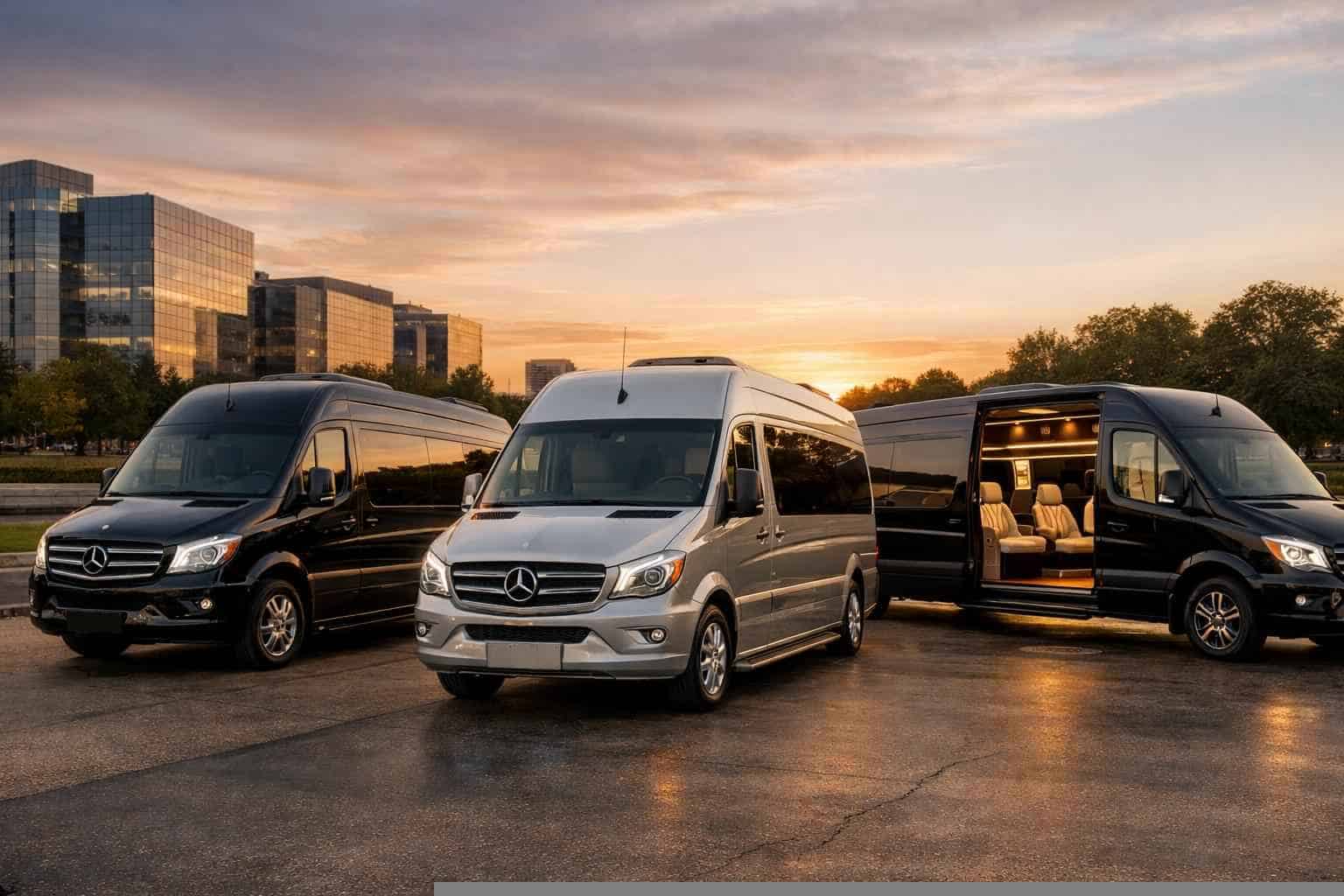 Our Mansfield Sprinter Van Fleet Options