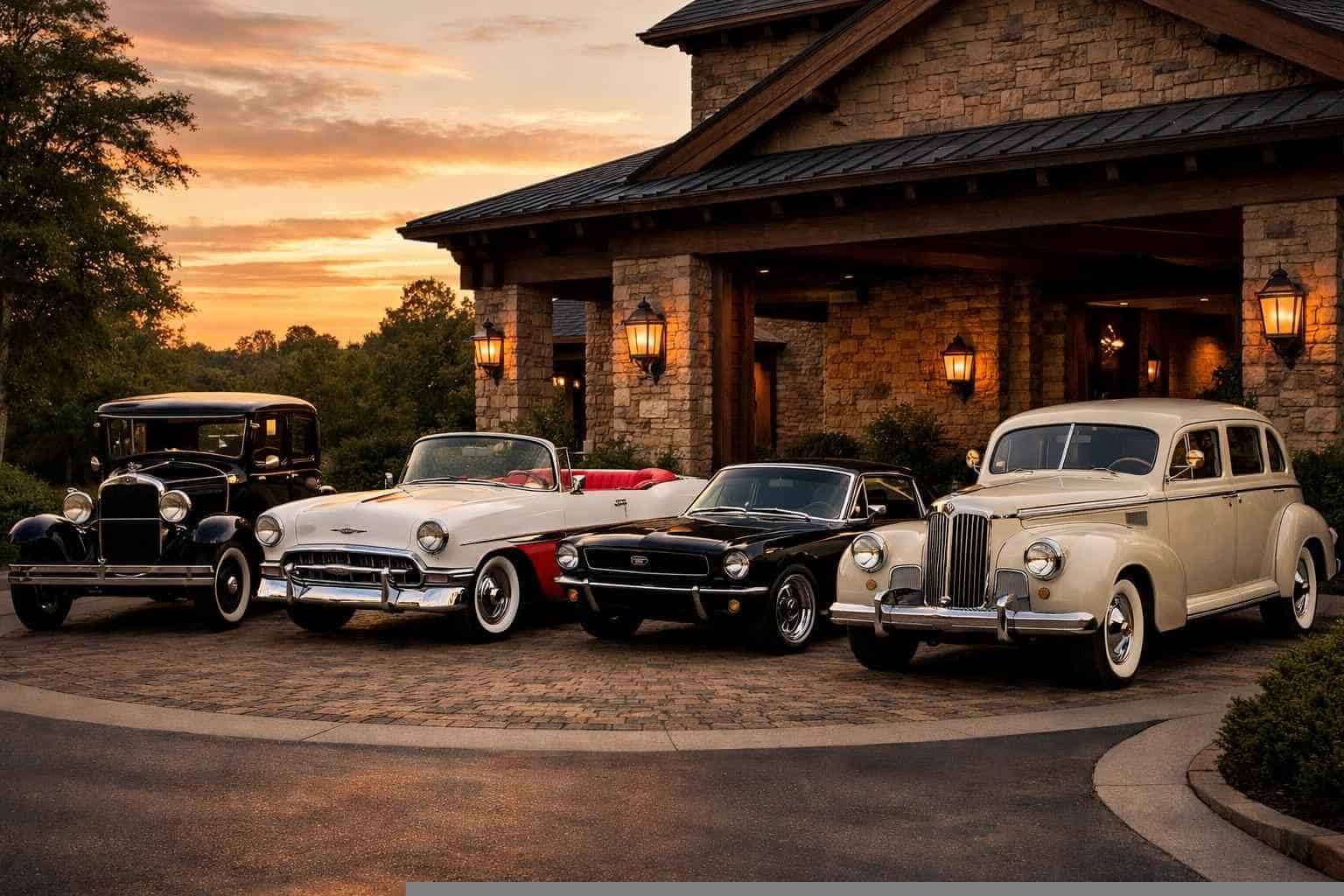 Antique Vehicle Rental With Driver In North Richland Hills Texas Our North Richland Hills Antique Vehicle Fleet Options