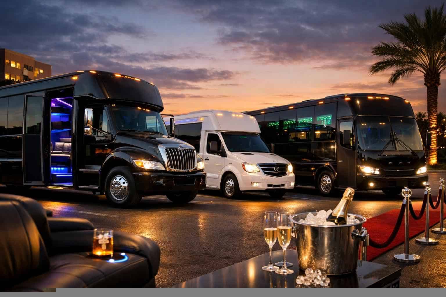 Our North Richland Hills Party Bus Fleet Options