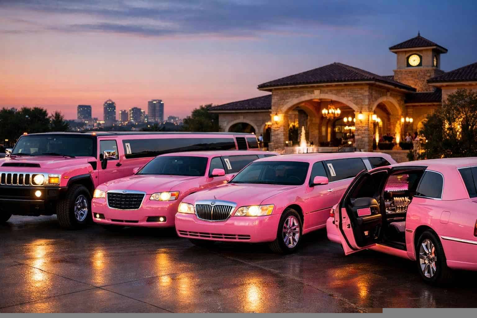Pink Limo Rental In North Richland Hills Texas Our North Richland Hills Pink Limo Fleet Options