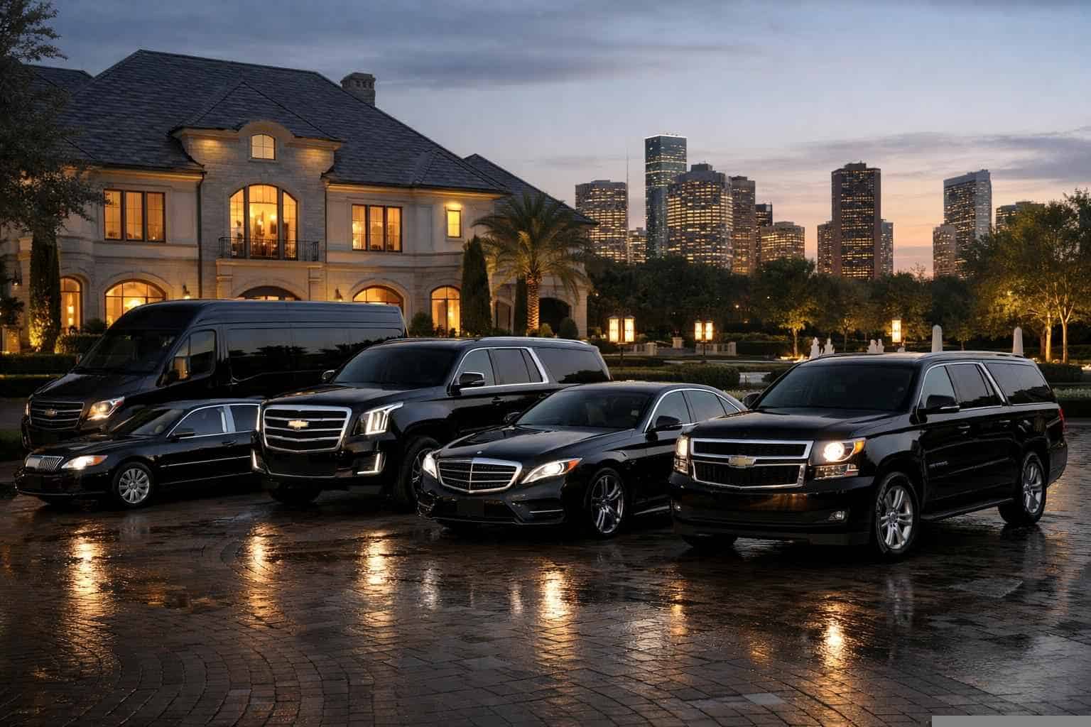 Our River Oaks Black Limo Fleet Options