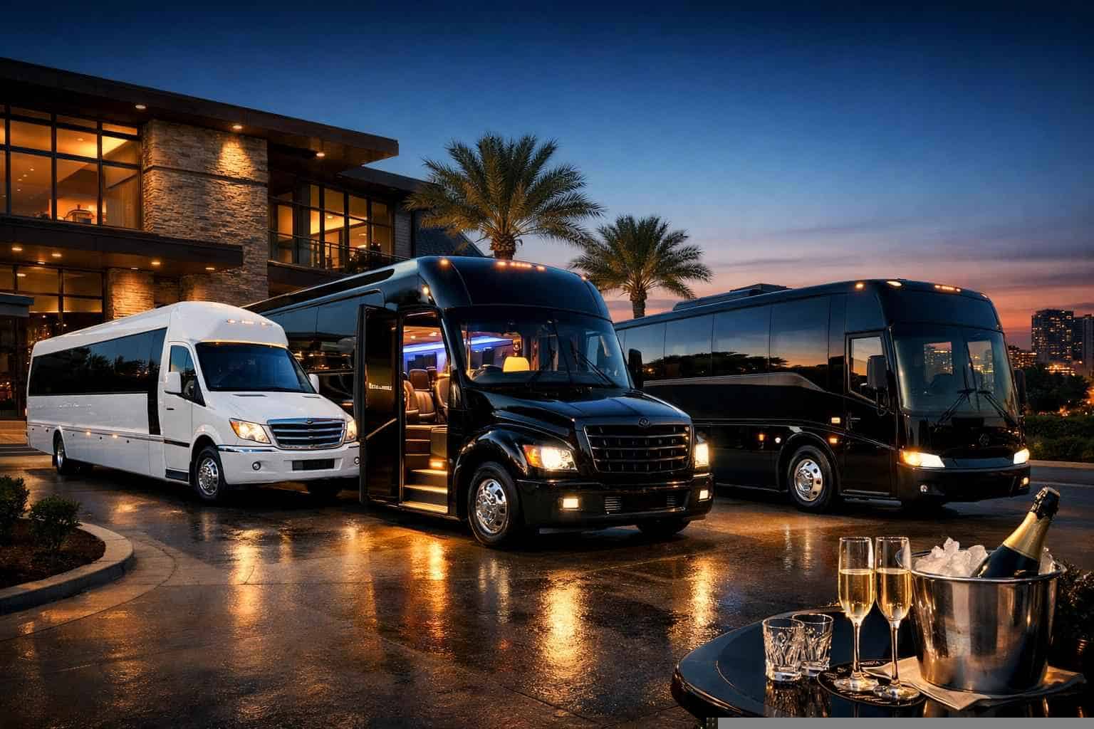 Our River Oaks Limo Bus Fleet Options