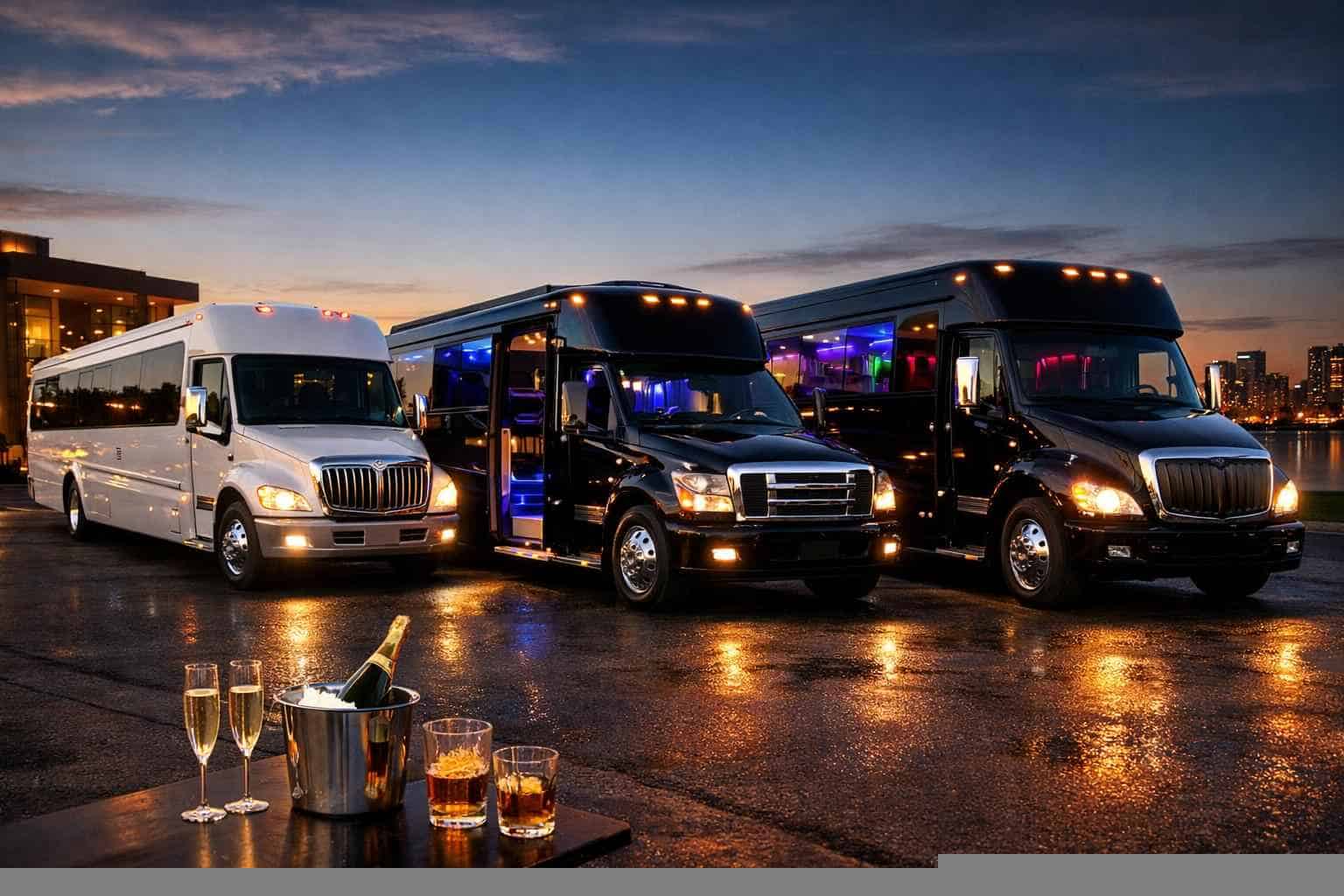 Our Saginaw Party Bus Fleet Options