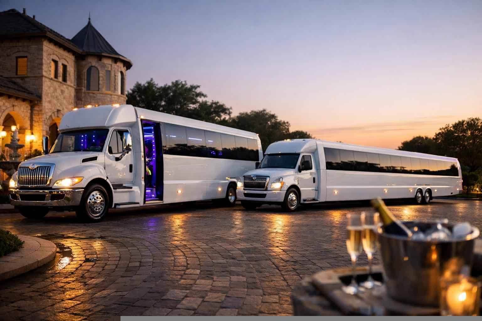 Our Southlake White Party Bus Fleet Options