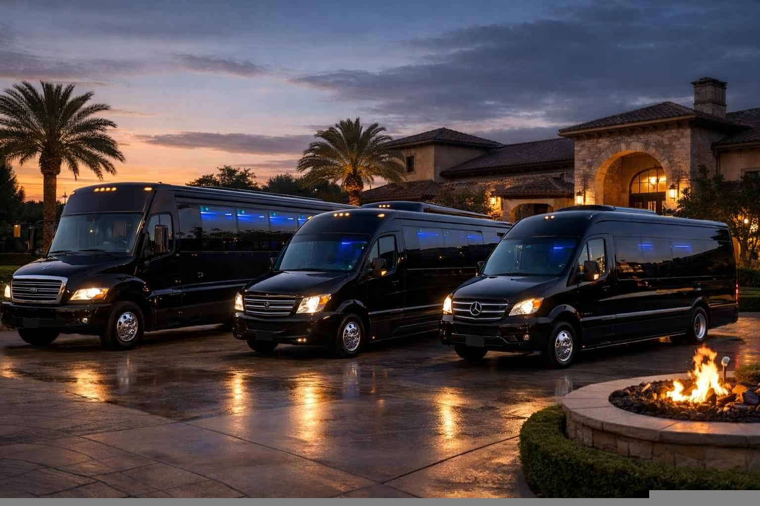 Our Weatherford Black Party Bus Fleet Options